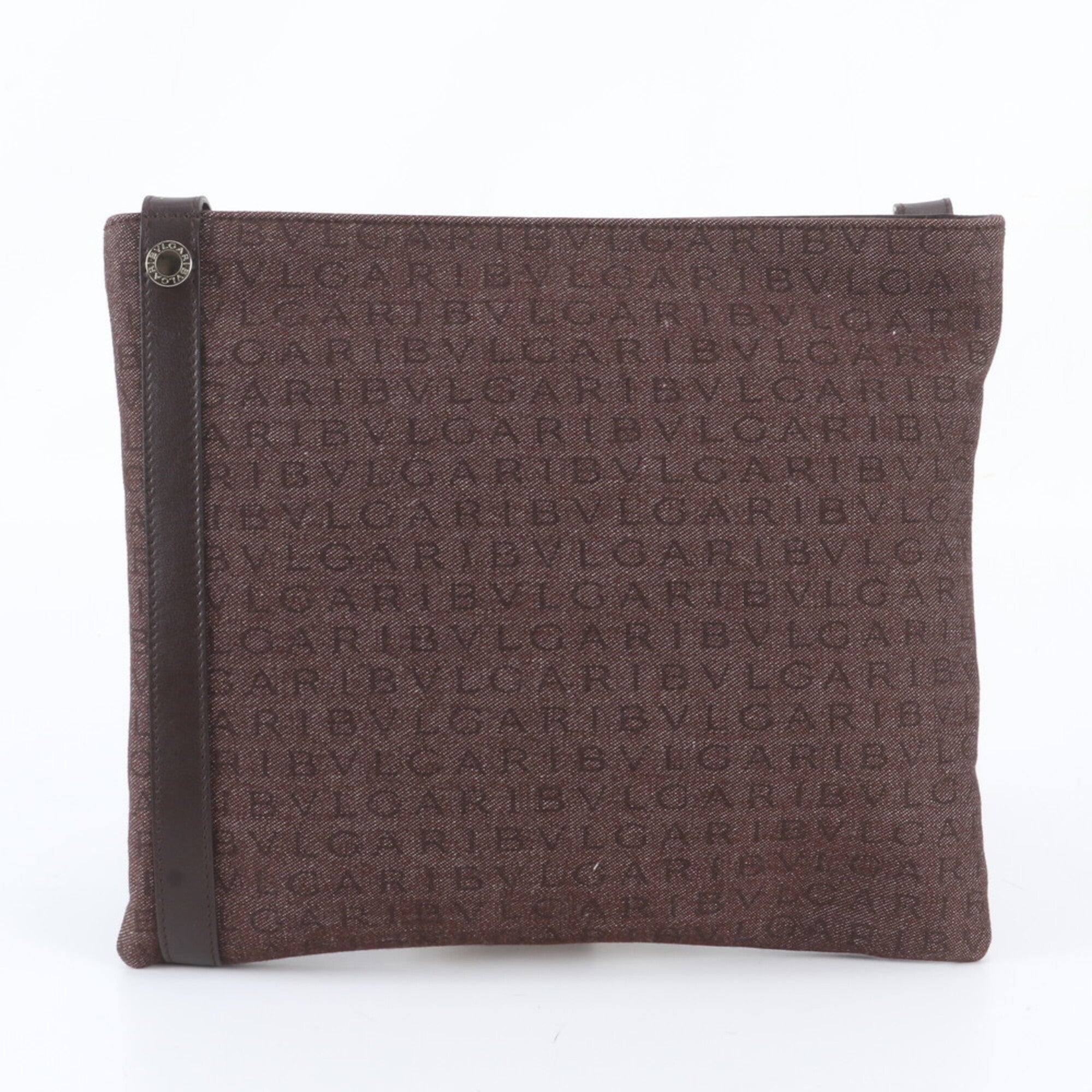 Bvlgari Brown Canvas Shoulder Bag (Pre-Owned)