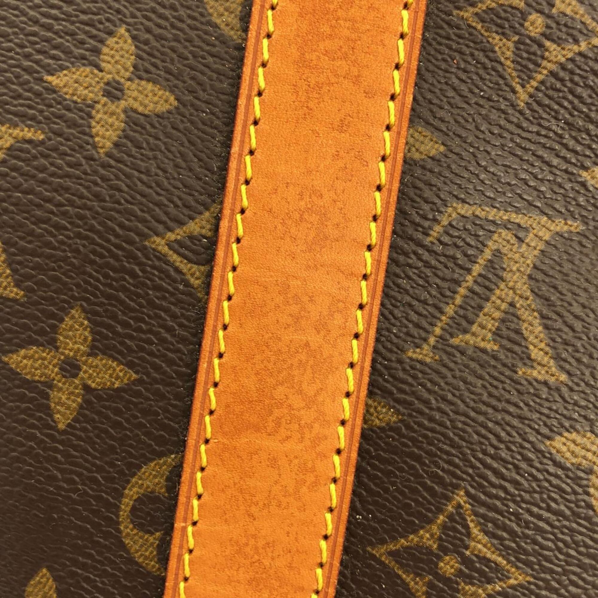Louis Vuitton Marron Coated Canvas Boston Bag (Pre-Owned)