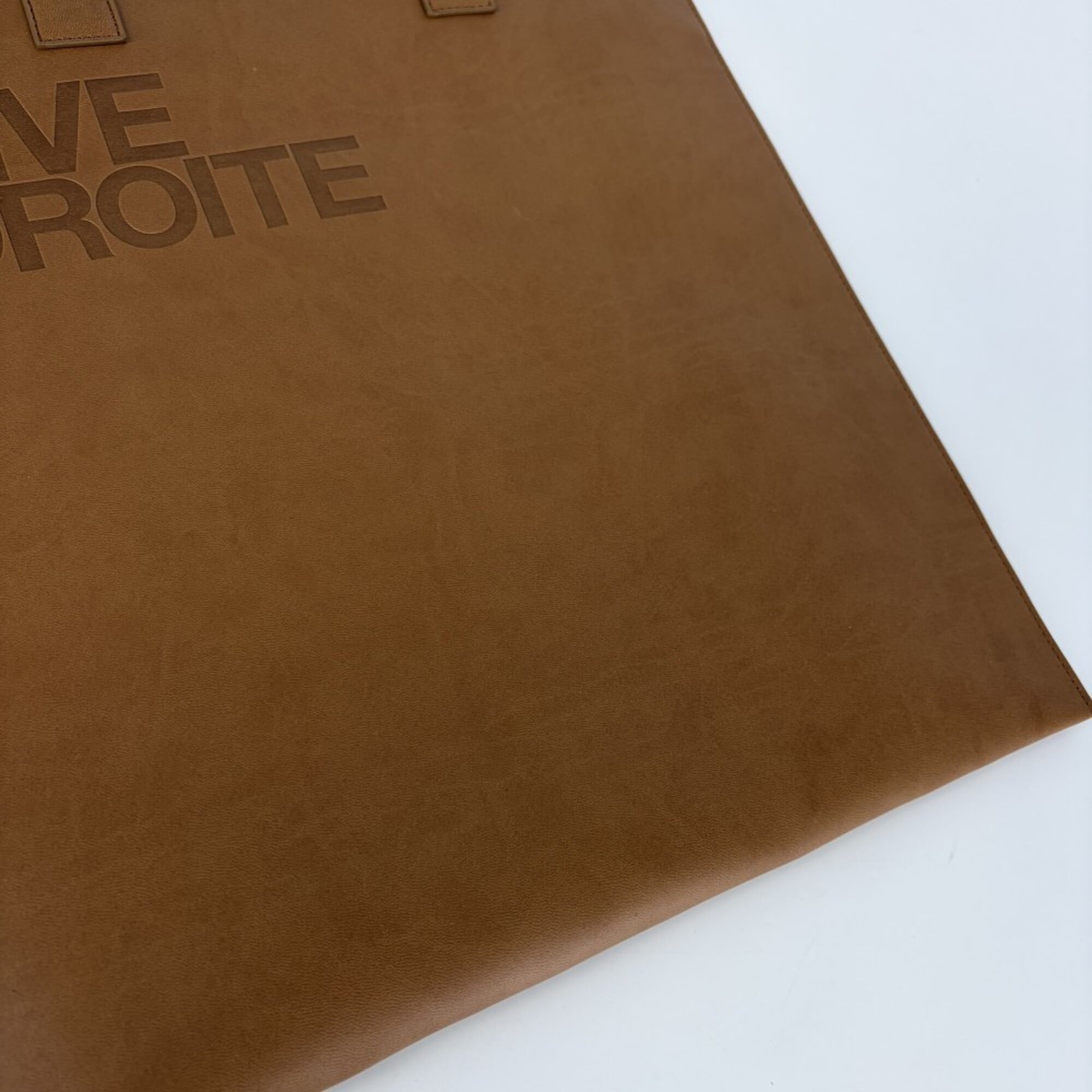 Saint Laurent Brown Leather Handbag Tote Bag (Pre-Owned)