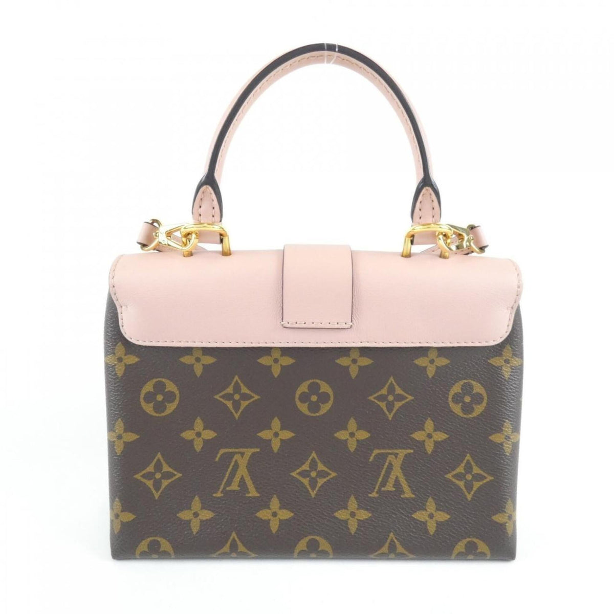 Louis Vuitton Marron Rose Poudre Coated Canvas Handbag (Pre-Owned)