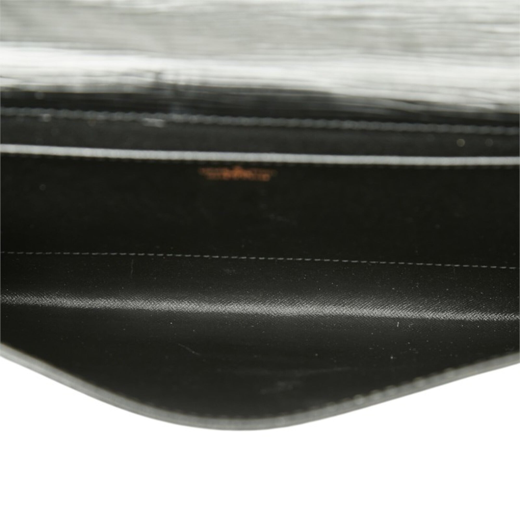 Louis Vuitton Black Noir Leather Clutch Bag (Pre-Owned)