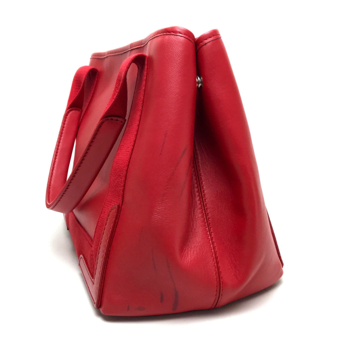 Balenciaga Red Leather Shoulder Bag (Pre-Owned)
