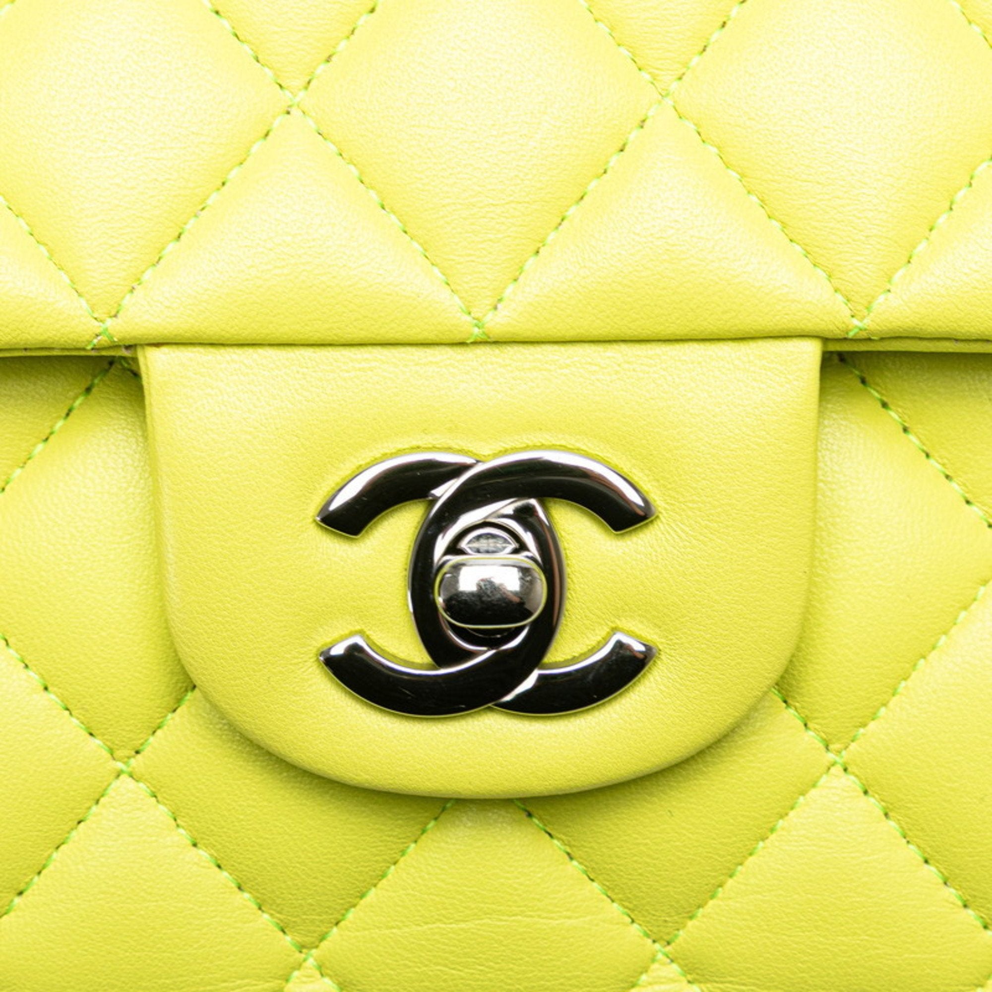 Chanel Matelasse Yellow Handbag Shoulder Bag (Pre-Owned)