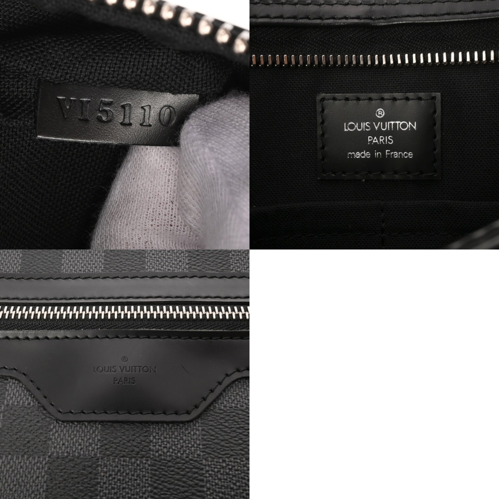 Louis Vuitton Damier Graphite Black Gray Damier Graphite Shoulder Bag (Pre-Owned)