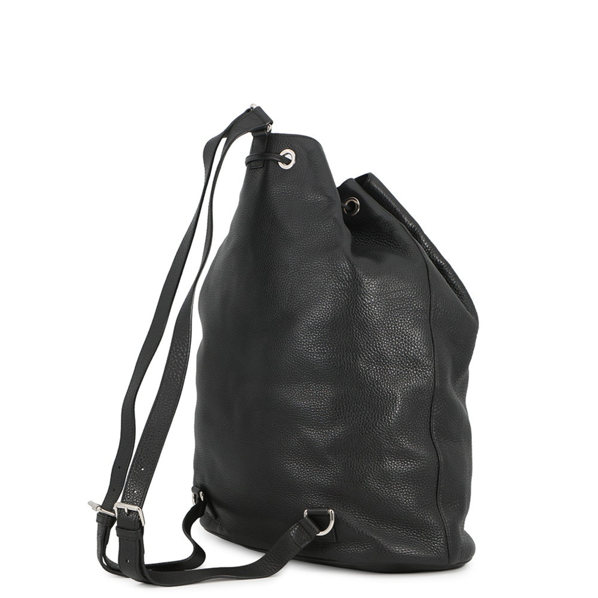 Gucci Black Leather Backpack Handbag (Pre-Owned)