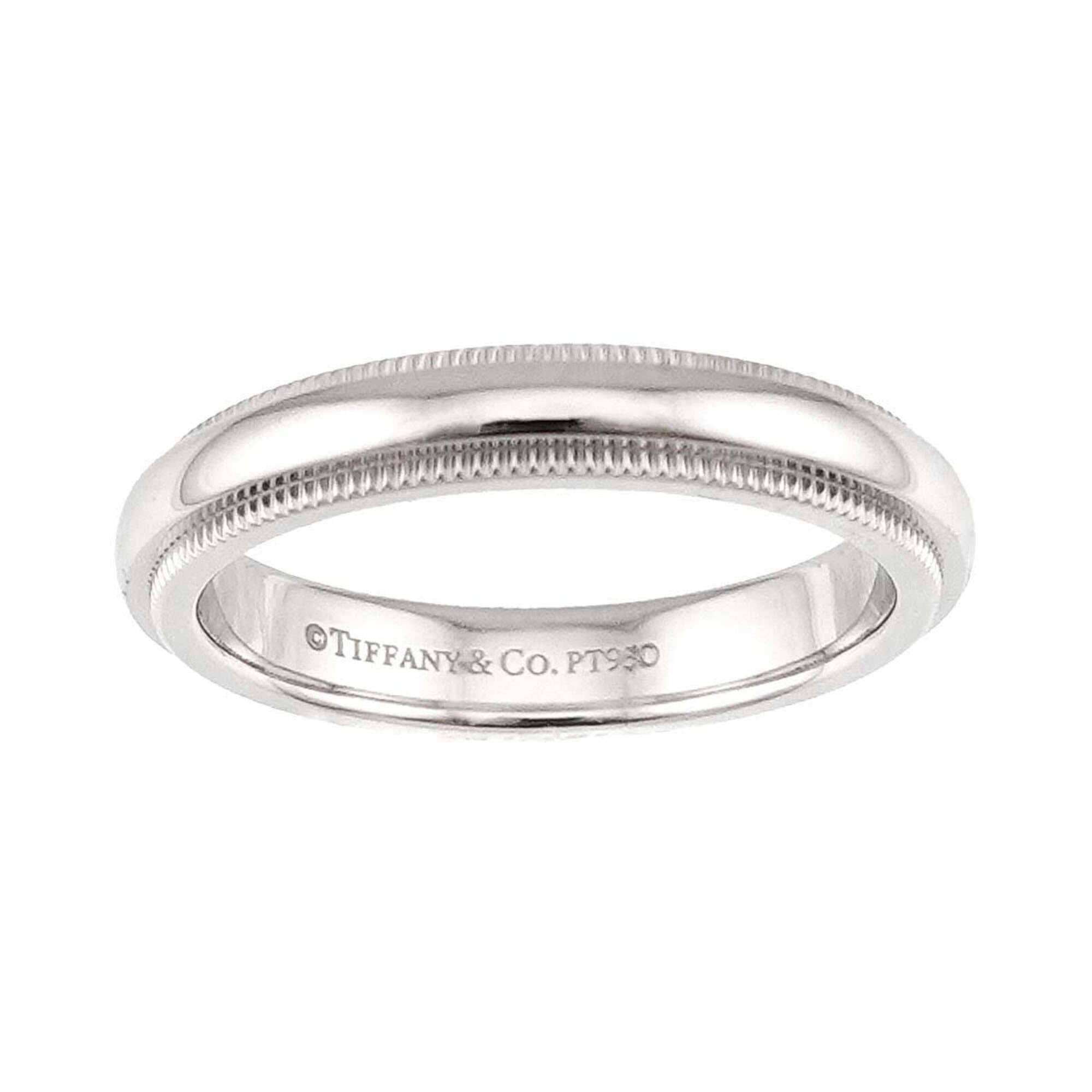 Tiffany Platinum 950 Band Ring (Pre-Owned)