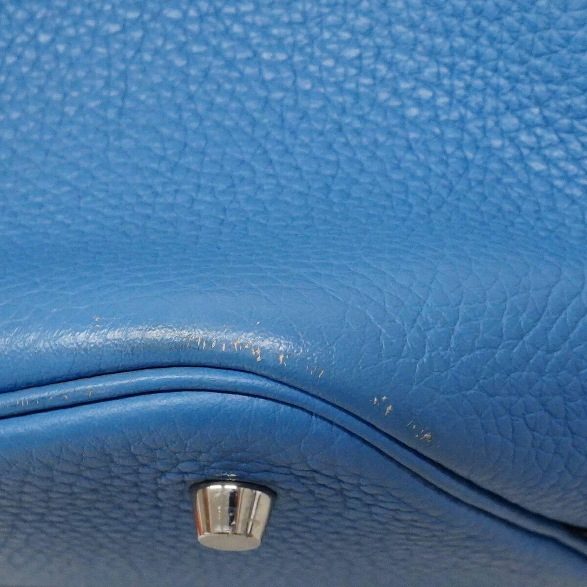 Hermes Azur Blue Paradise Taurillon Clemence Leather Swift Leather Swift Leather Handbag (Pre-Owned)