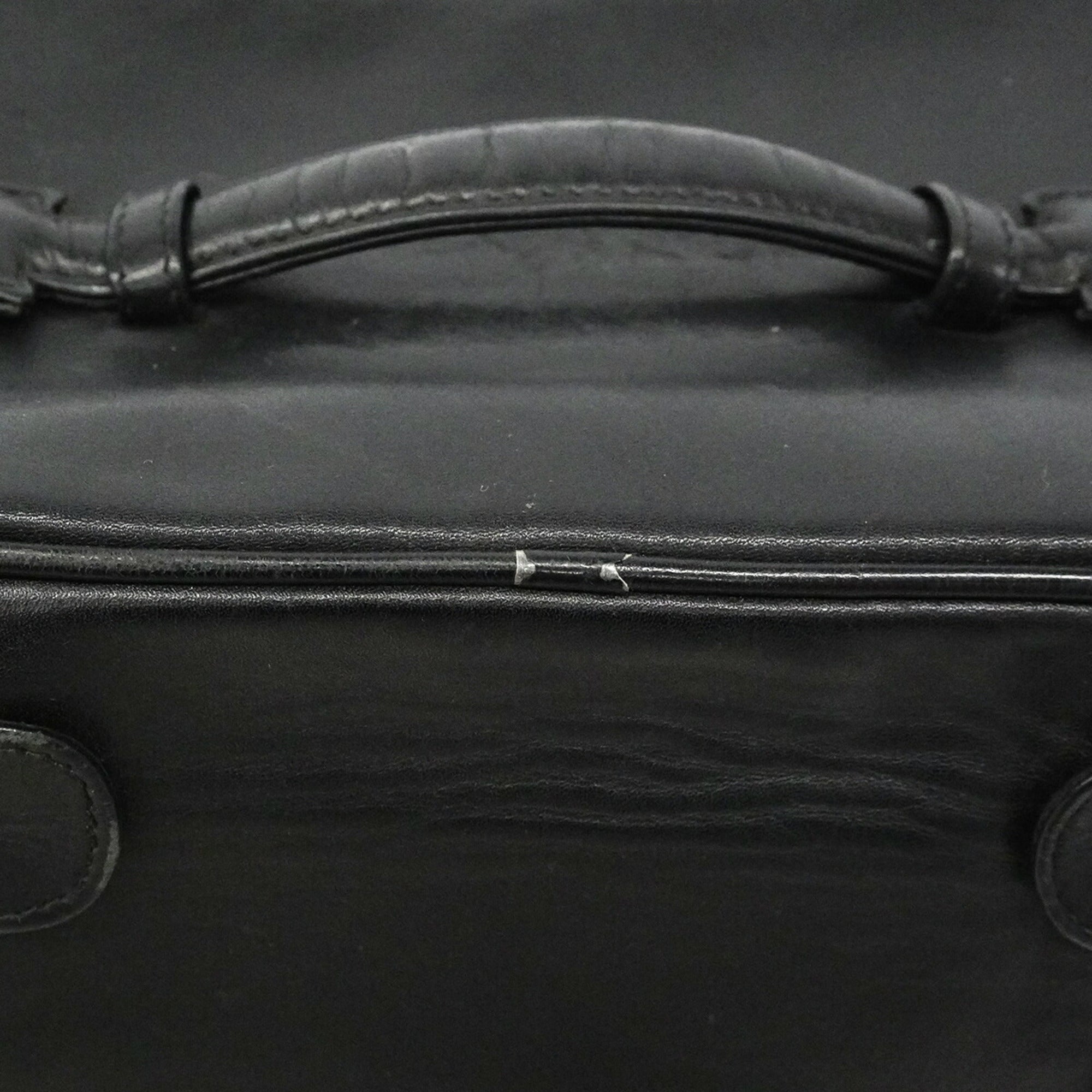 Chanel Black Leather Vanity Bag (Pre-Owned)