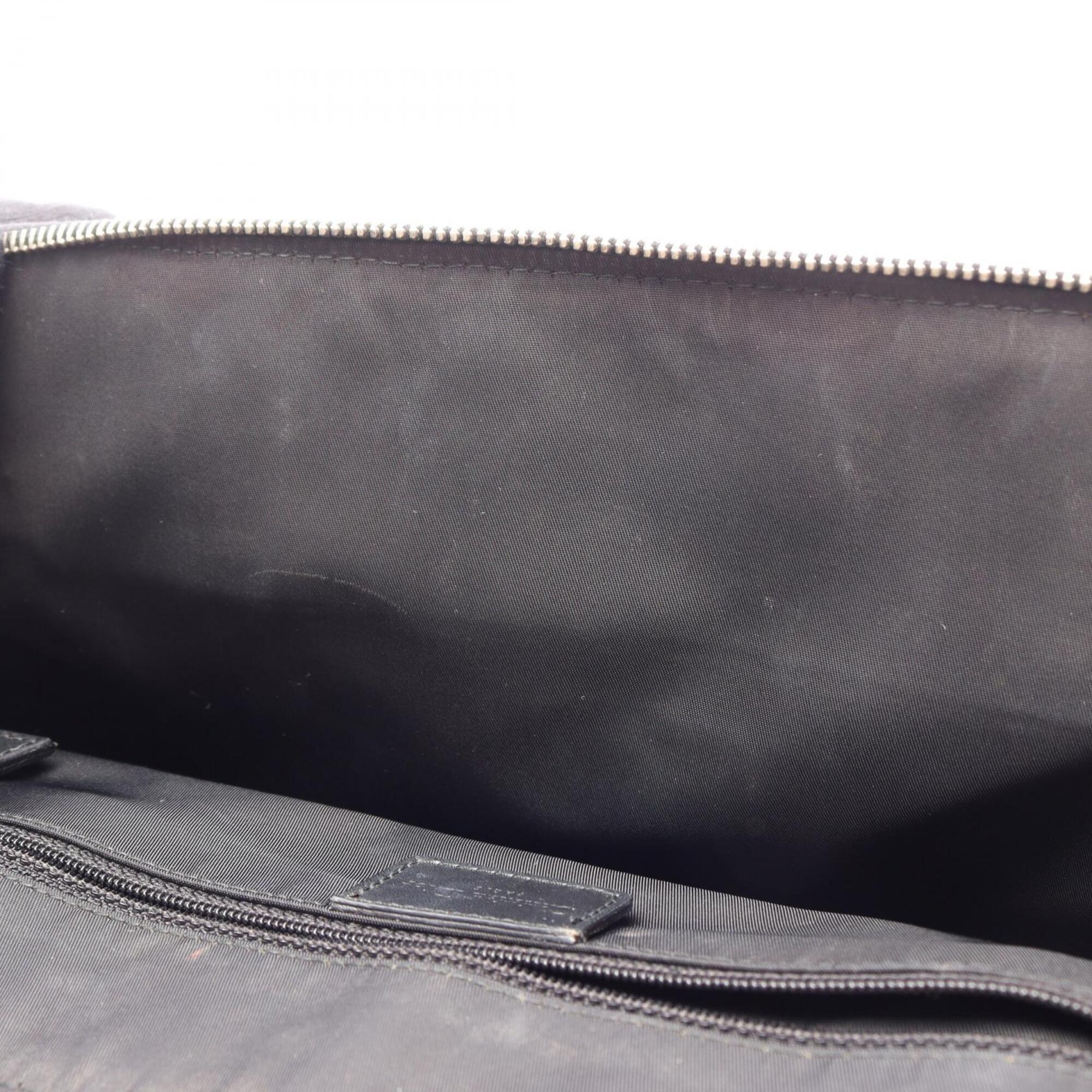 Christian Dior Black Canvas Leather Handbag (Pre-Owned)