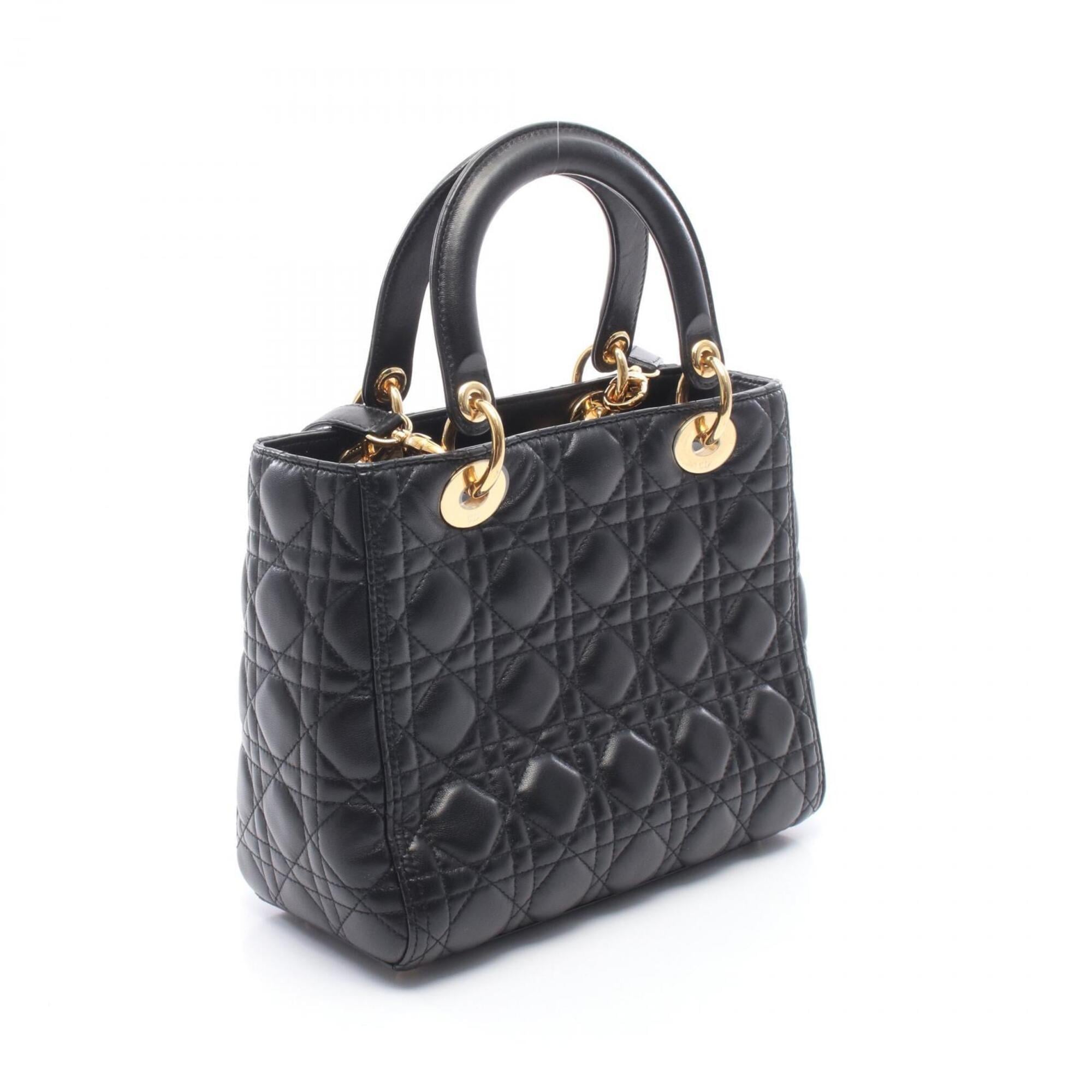 Christian Dior Black Leather Handbag (Pre-Owned)