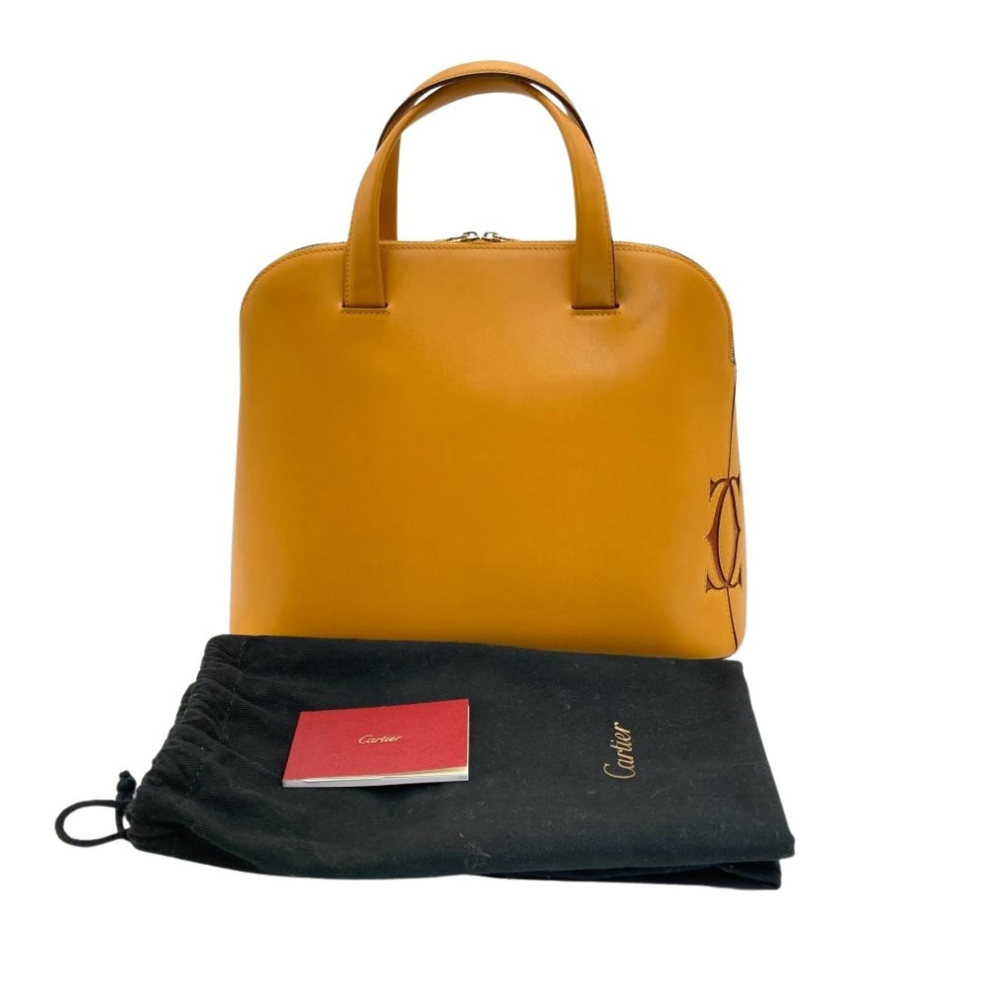 Cartier Camel Leather Handbag (Pre-Owned)