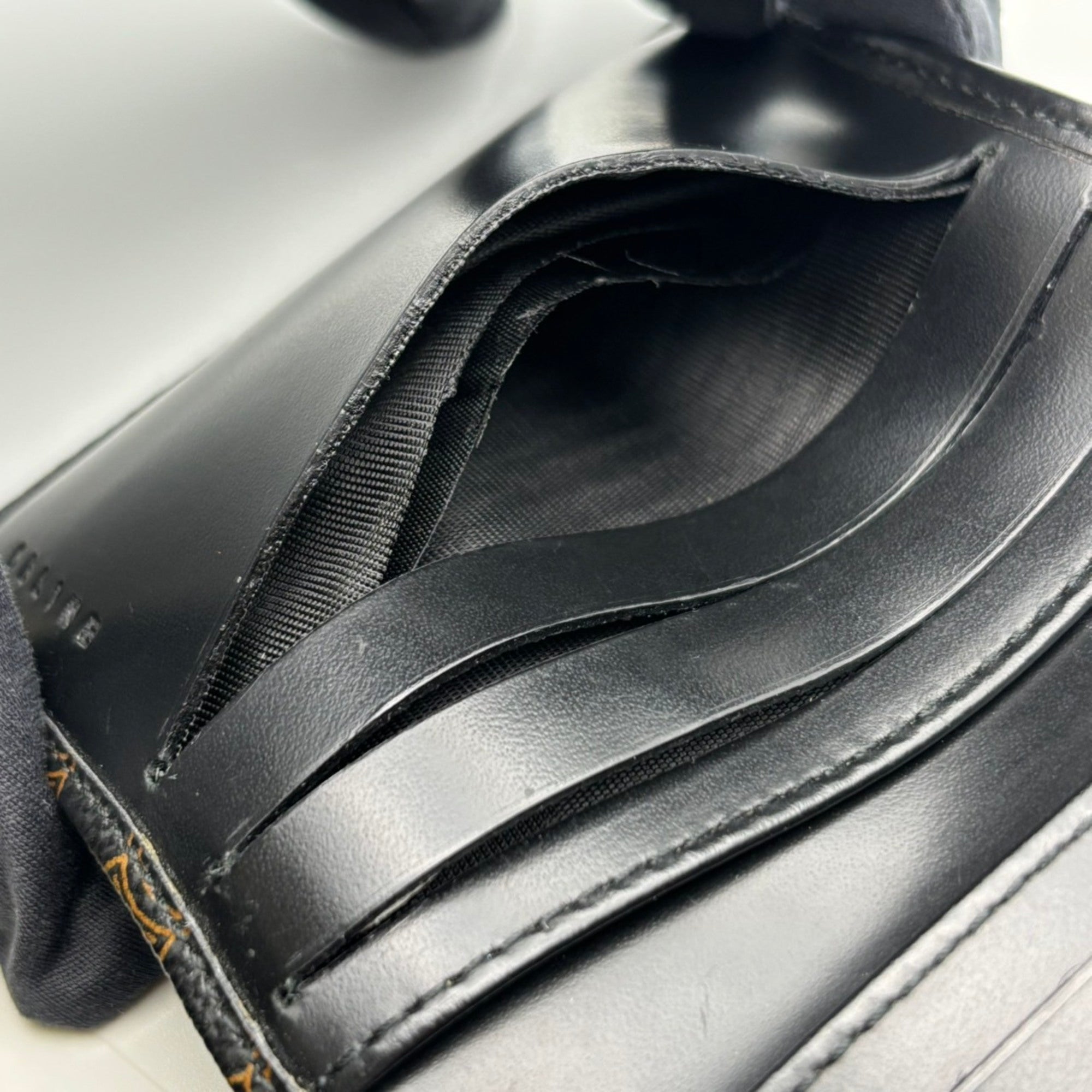 Celine Macadam Black Brown Pvc Leather Wallet (Tri-Fold) (Pre-Owned)
