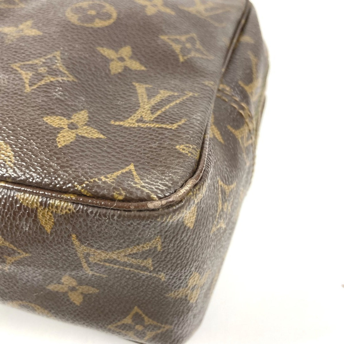 Louis Vuitton Brown Monogram Canvas Clutch Bag Pouch (Pre-Owned)
