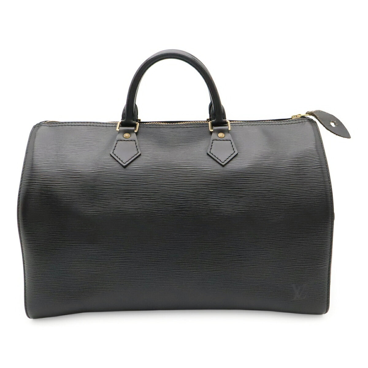 Louis Vuitton Black Noir Epi Leather Boston Bag Handbag (Pre-Owned)