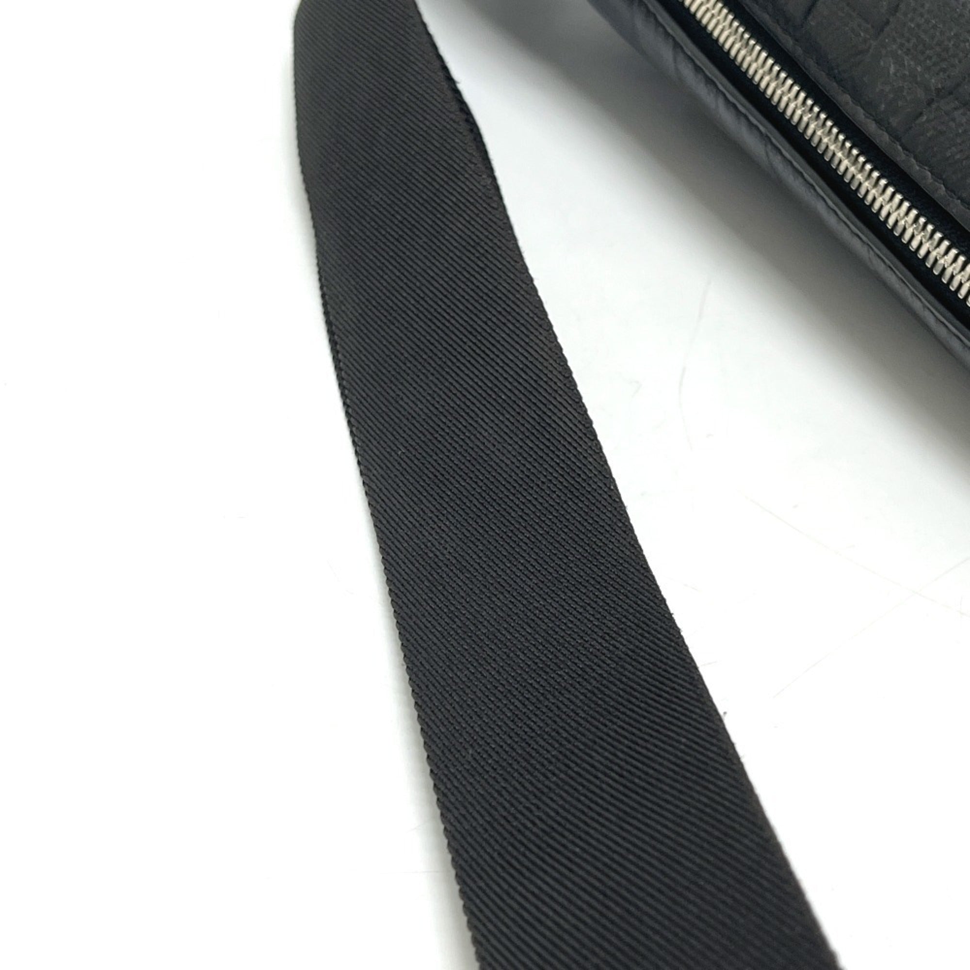 Louis Vuitton Black Gray Onyx Damier Infini Leather Messenger Bag Shoulder Bag (Pre-Owned)