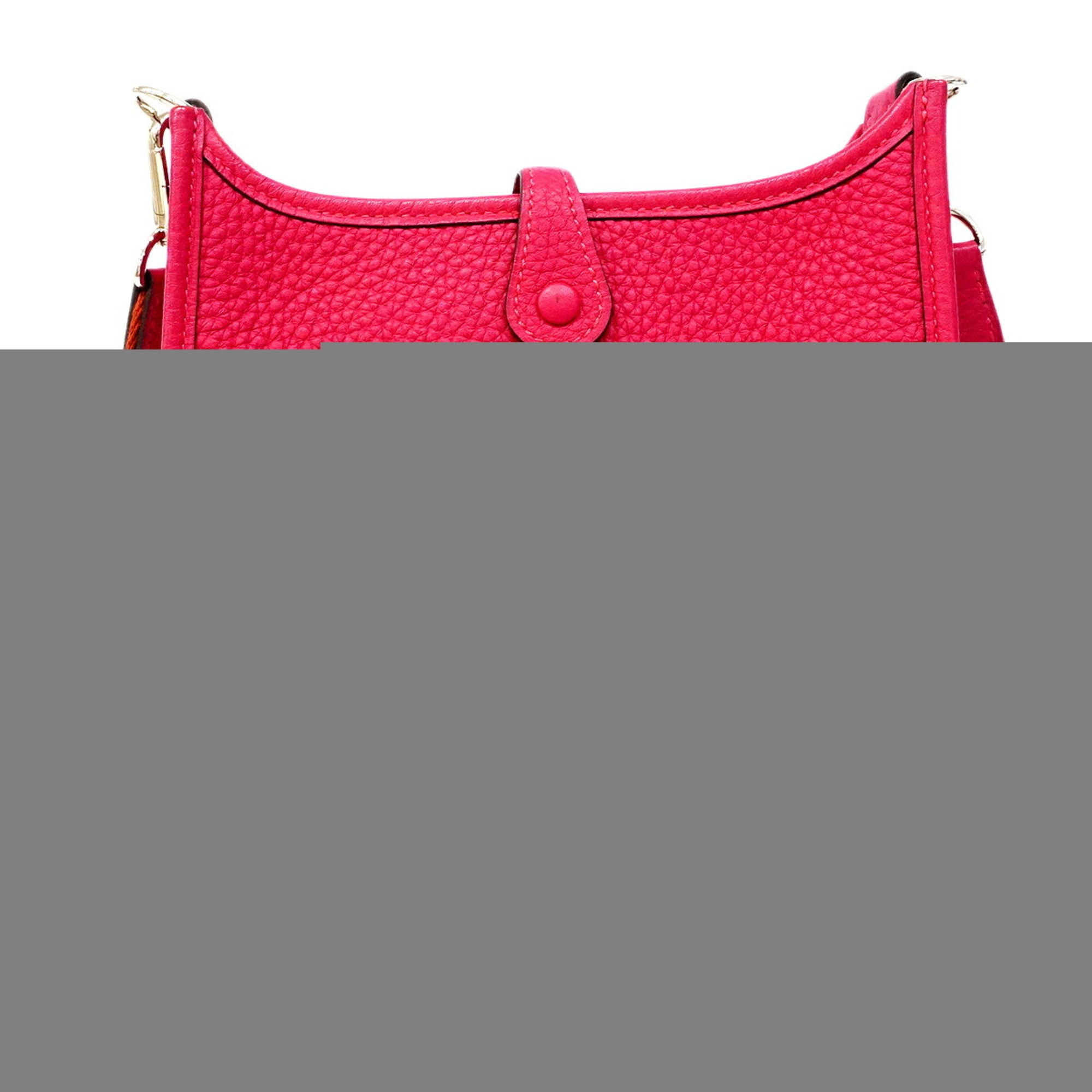 Hermes Pink Taurillon Clemence Leather Shoulder Bag (Pre-Owned)