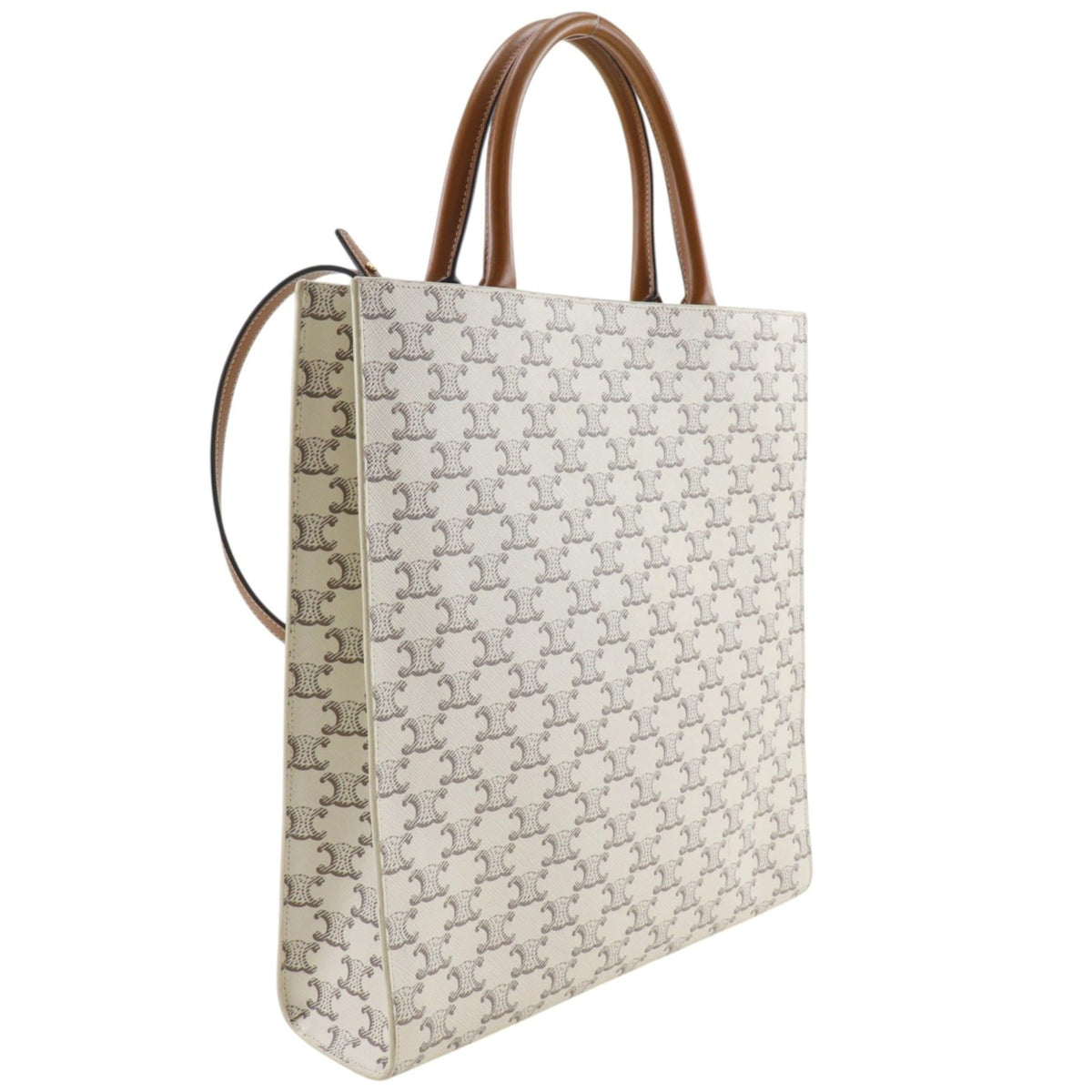 Celine Cabas White Pvc Handbag (Pre-Owned)
