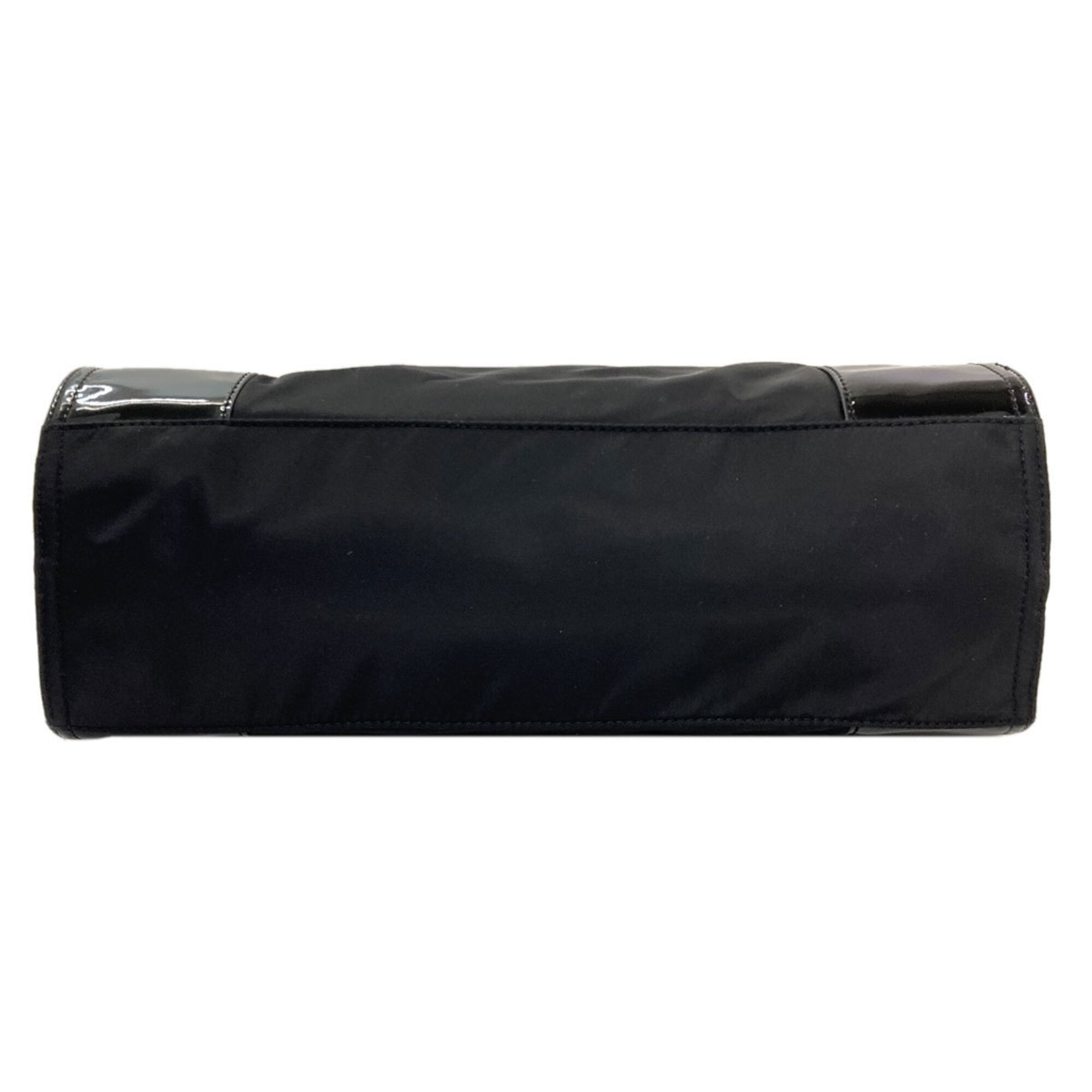 Tory Burch Black Nylon Patent Leather Tote Bag (Pre-Owned)