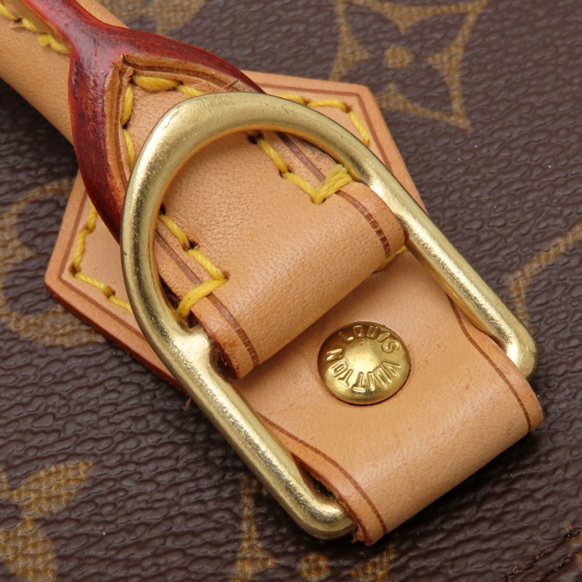 Louis Vuitton Brown Monogram Canvas Handbag (Pre-Owned)