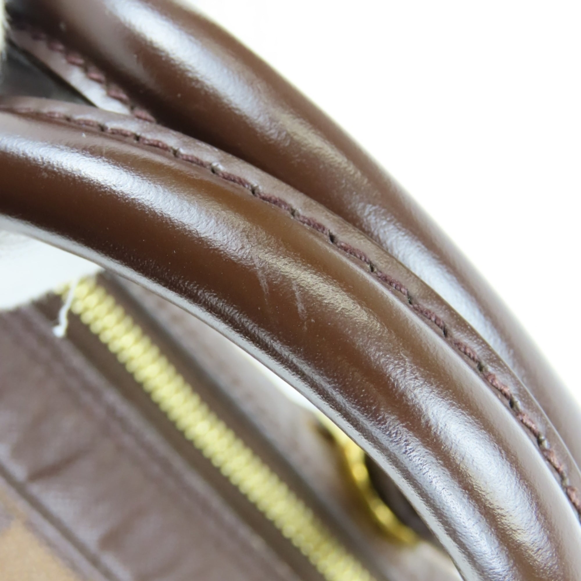 Louis Vuitton Brown Damier Canvas Ebene Damier Canvas Leather Handbag (Pre-Owned)