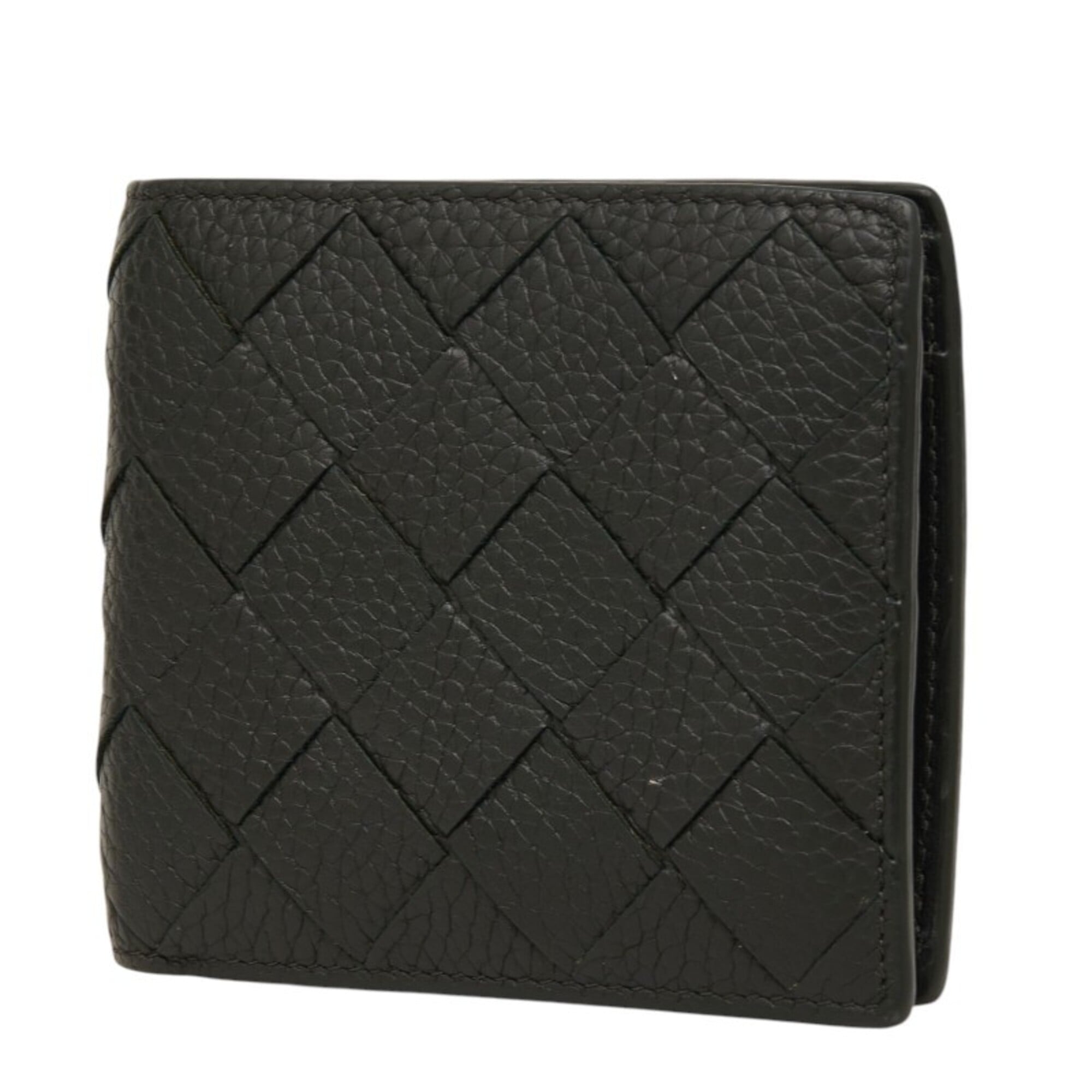 Bottega Veneta Dark Green Leather Wallet (Bi-Fold) (Pre-Owned)