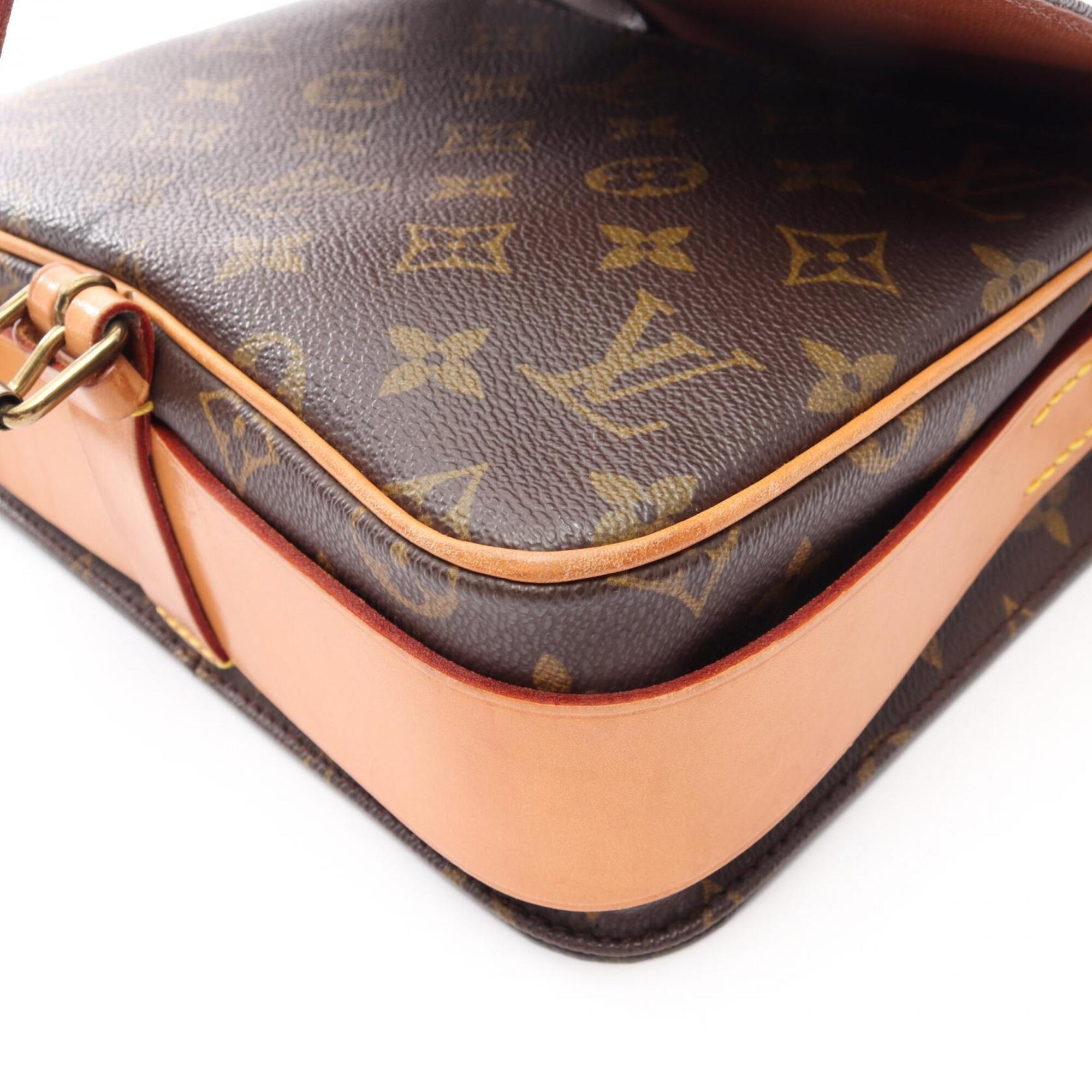 Louis Vuitton Brown Coated Canvas Pvc Monogram Leather Handbag Shoulder Bag (Pre-Owned)
