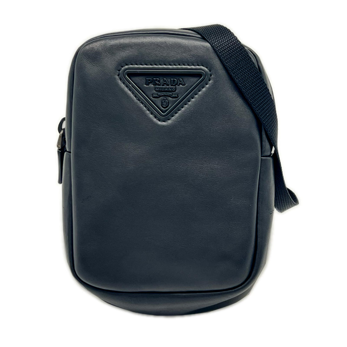 Prada Black Leather Shoulder Bag (Pre-Owned)