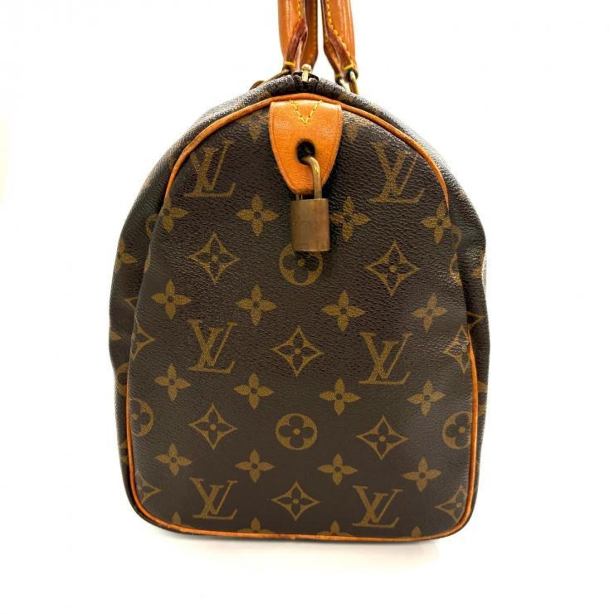 Louis Vuitton Beige Brown Monogram Handbag (Pre-Owned)