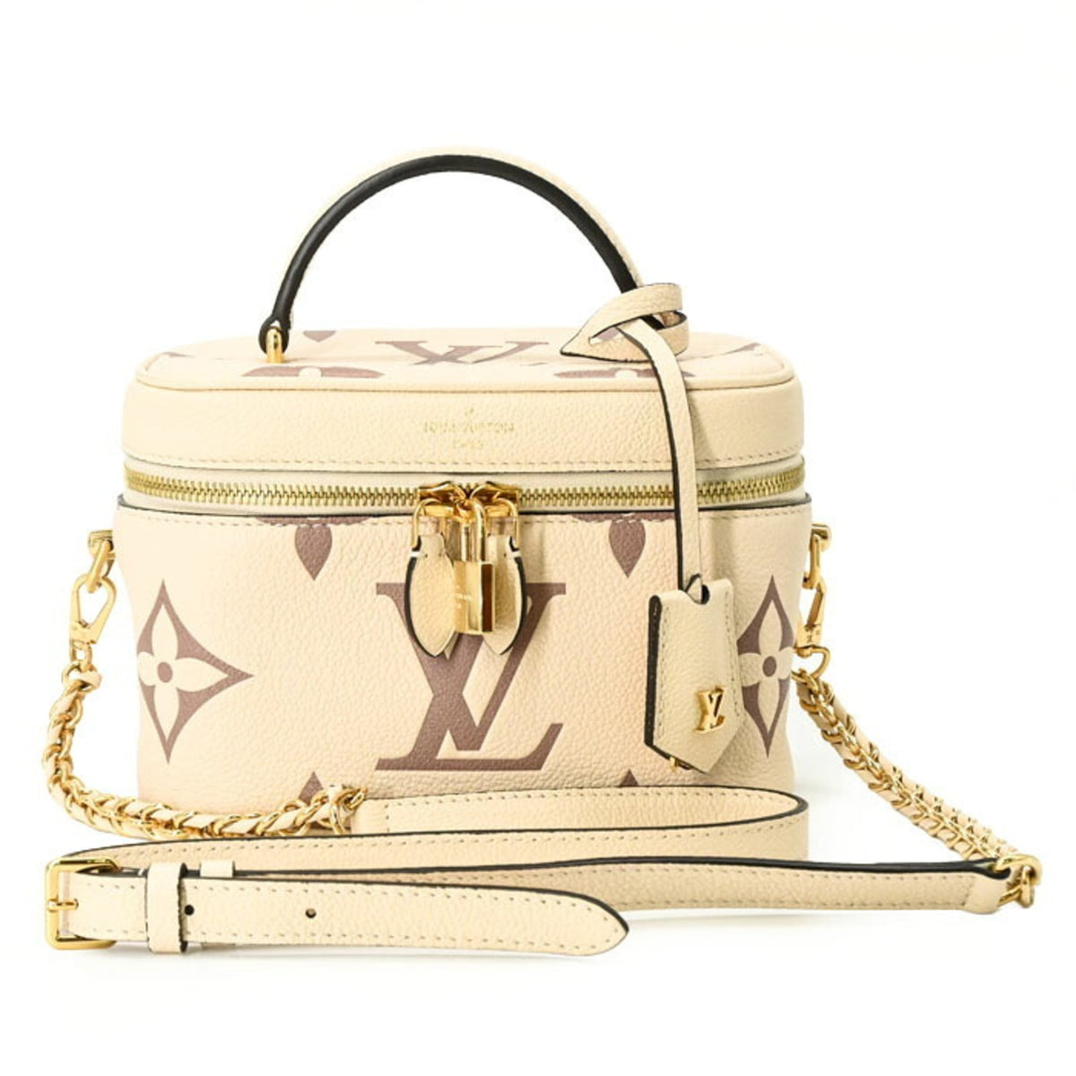 Louis Vuitton Beige Monogram Empreinte Handbag (Pre-Owned)