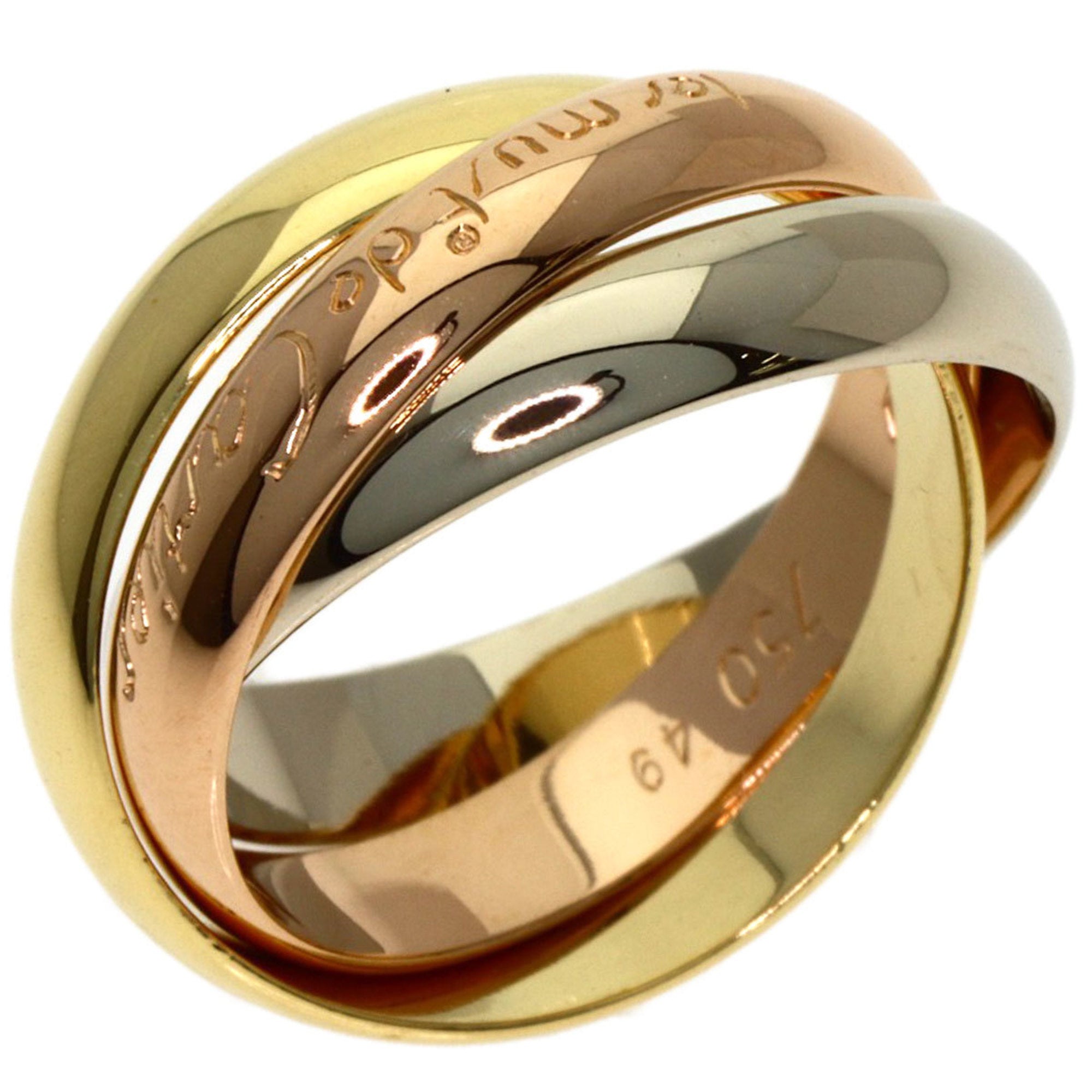 Cartier Yellow Gold (18K) Pink Gold (18K) White Gold (18K) Band Ring (Pre-Owned)