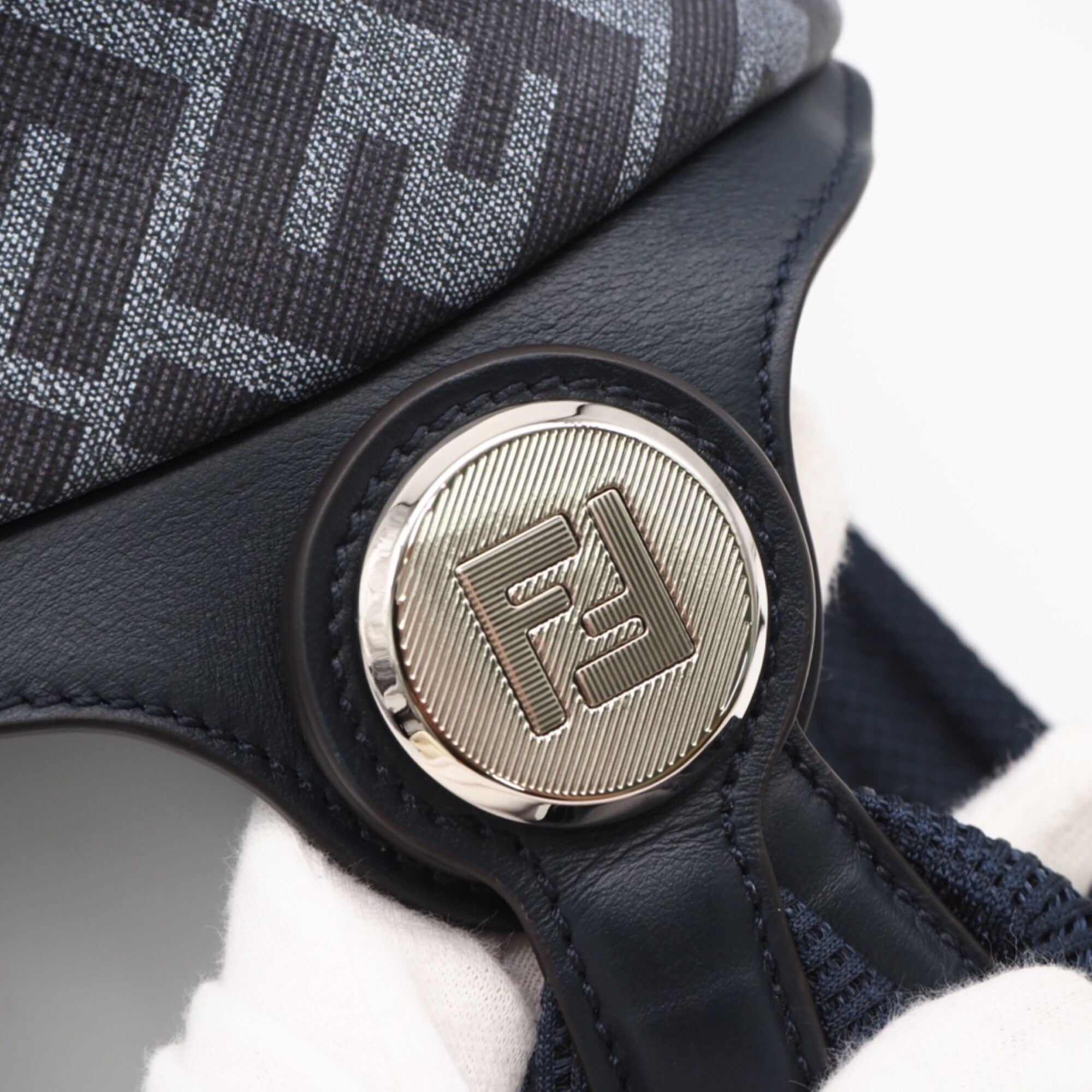 Fendi Blue Coated Canvas Backpack (Pre-Owned)
