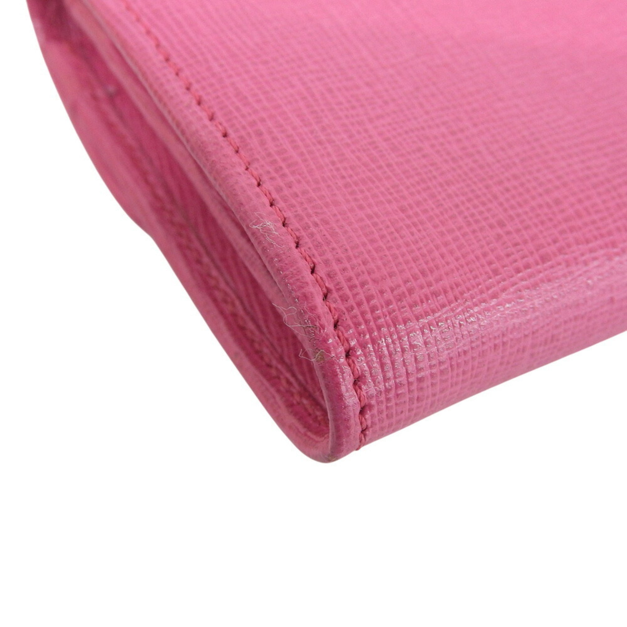Fendi Pink Leather Wallet (Bi-Fold) (Pre-Owned)