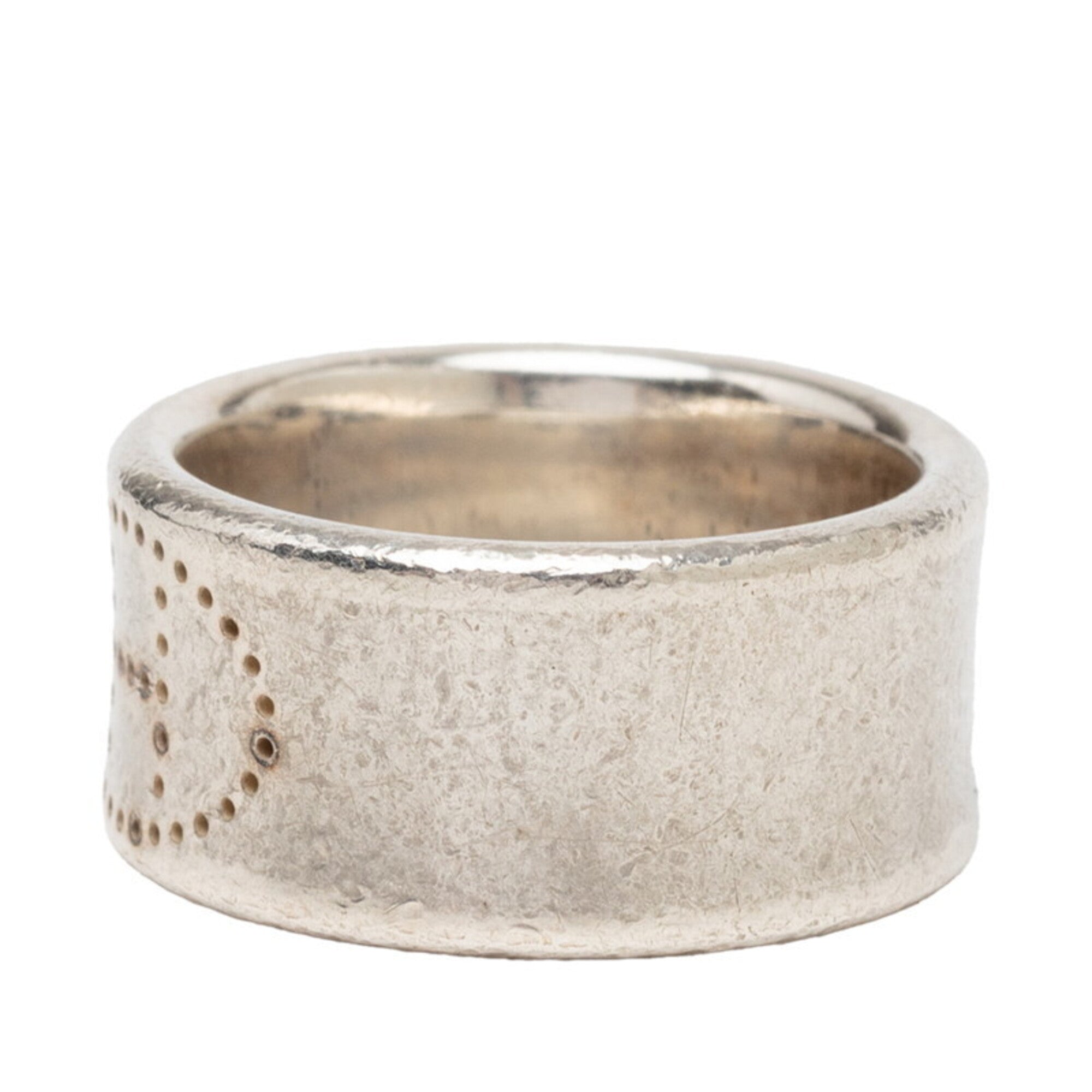 Hermes Silver 925 Band Ring (Pre-Owned)