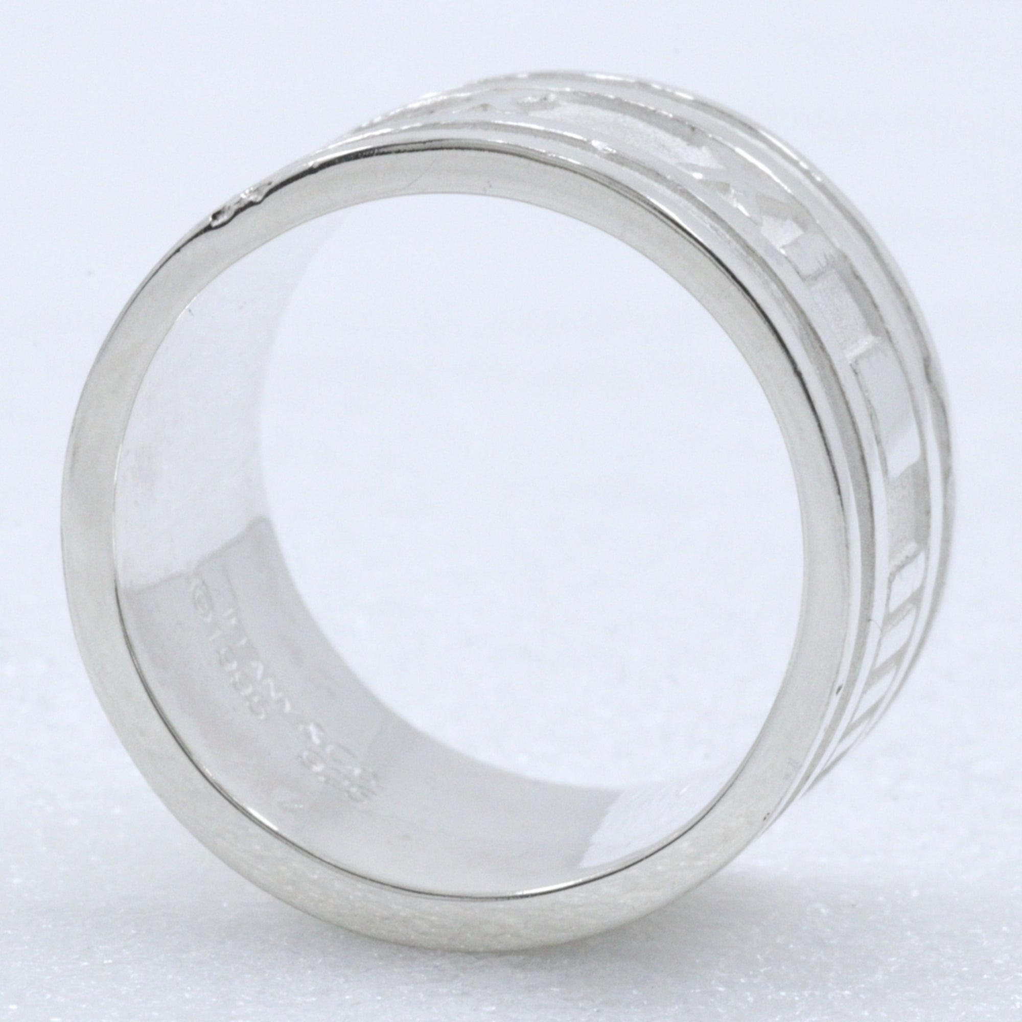 Tiffany Atlas Silver 925 Band Ring (Pre-Owned)