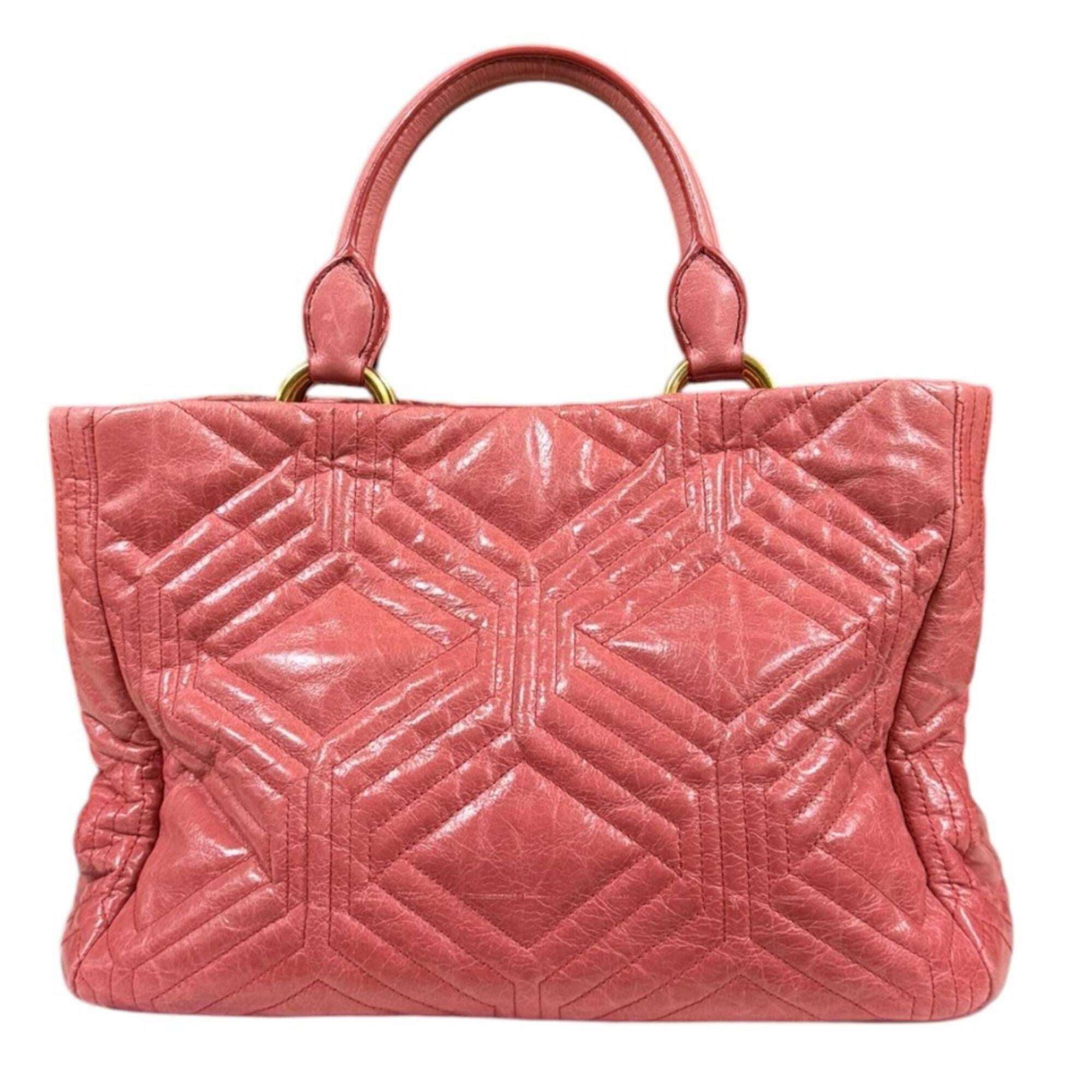 Miu Miu Pink Leather Shoulder Bag (Pre-Owned)