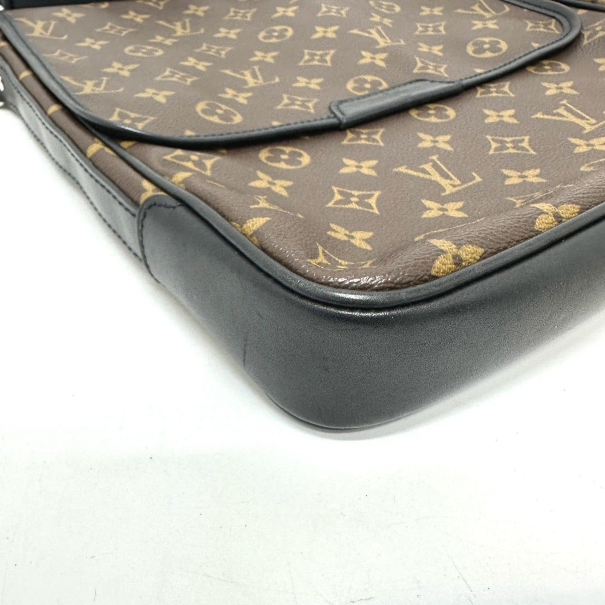 Louis Vuitton Monogram Macassar Black Brown Shoulder Bag (Pre-Owned)