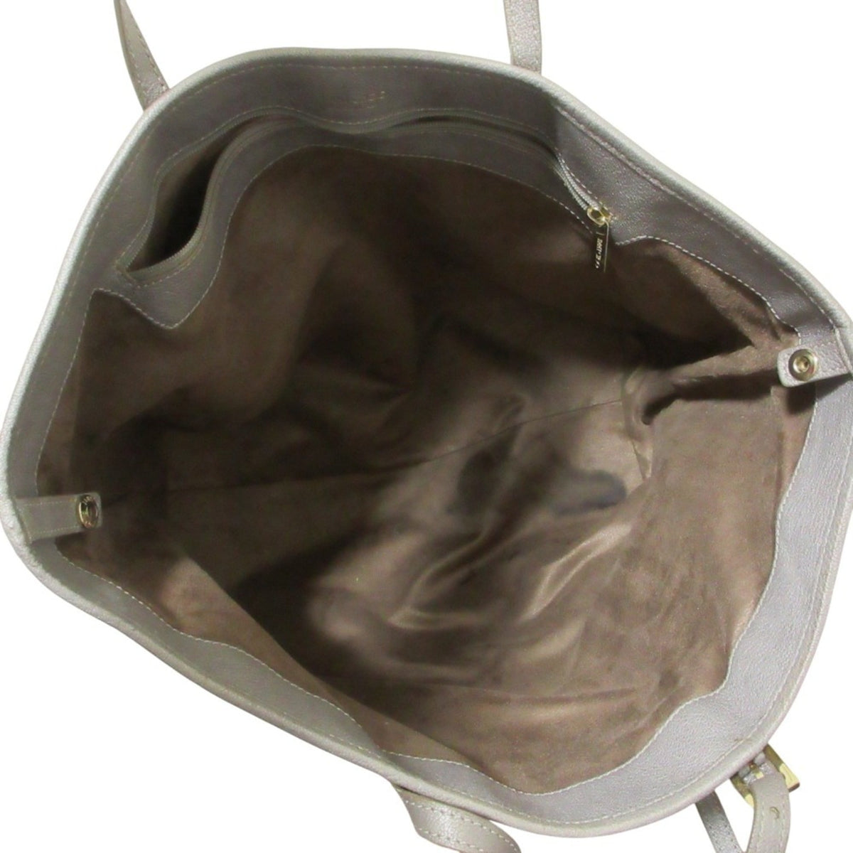 Jimmy Choo Silver Leather Tote Bag (Pre-Owned)