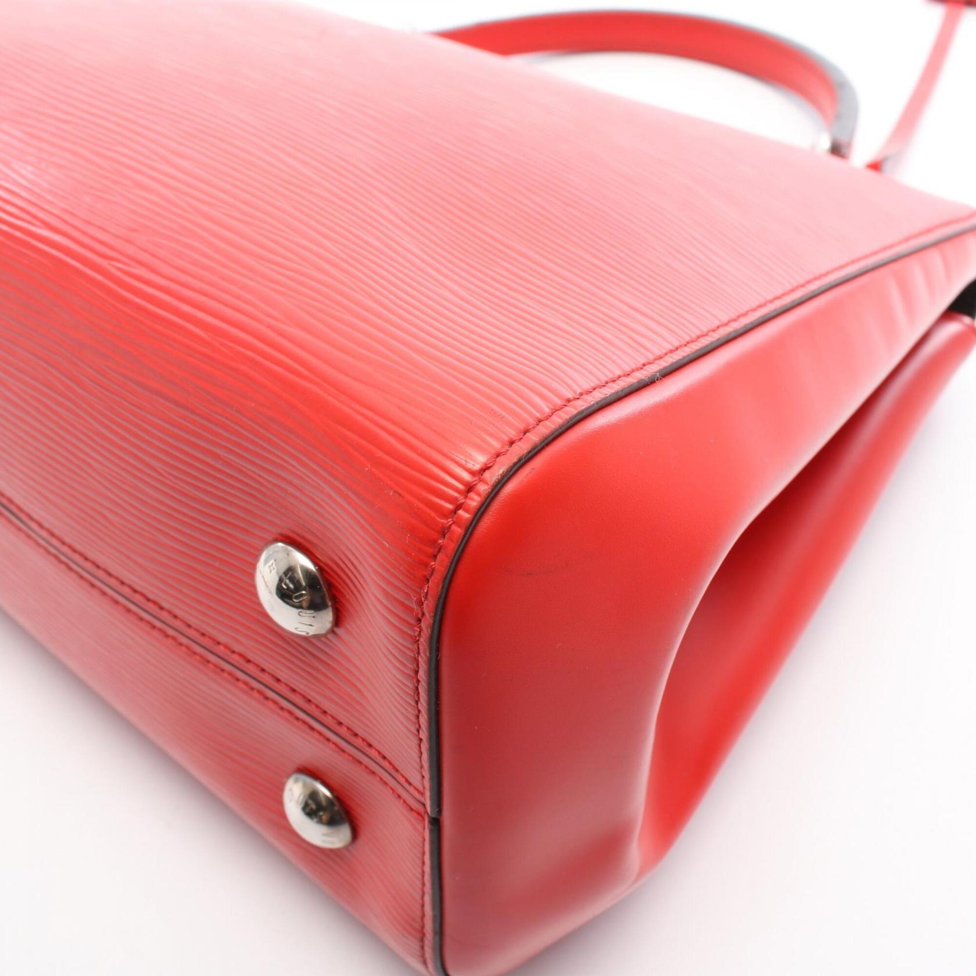 Louis Vuitton Red Color Leather Handbag (Pre-Owned)