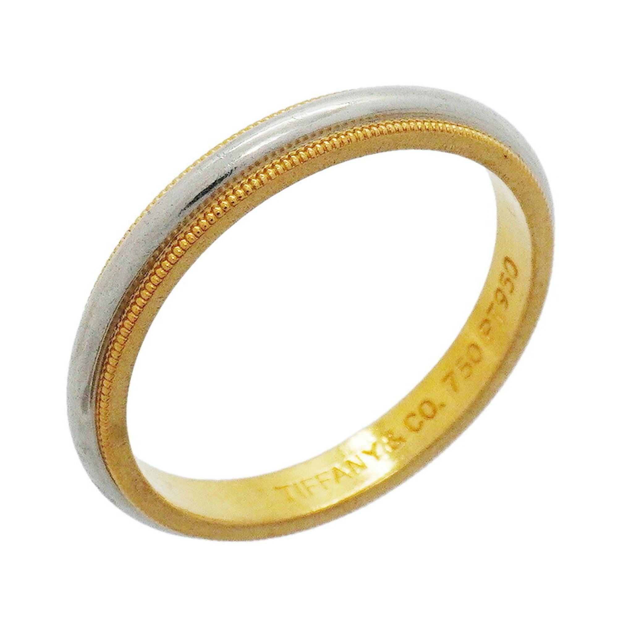Tiffany Yellow Gold (18K) Platinum 950 Band Ring (Pre-Owned)