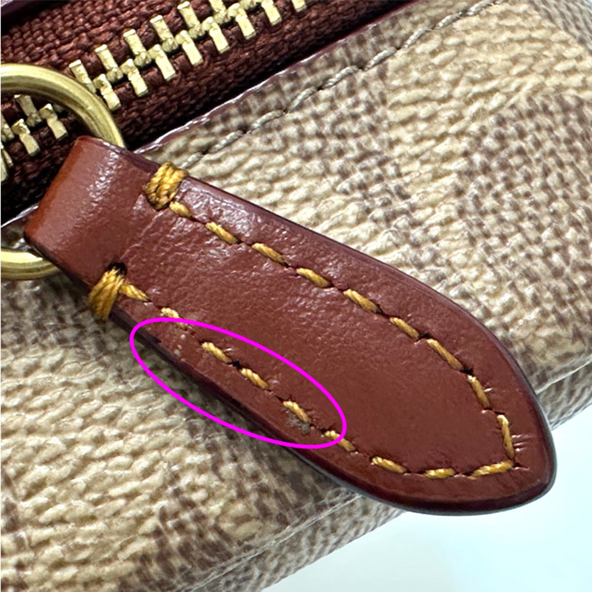 Coach Brown Pvc Handbag Pouch (Pre-Owned)
