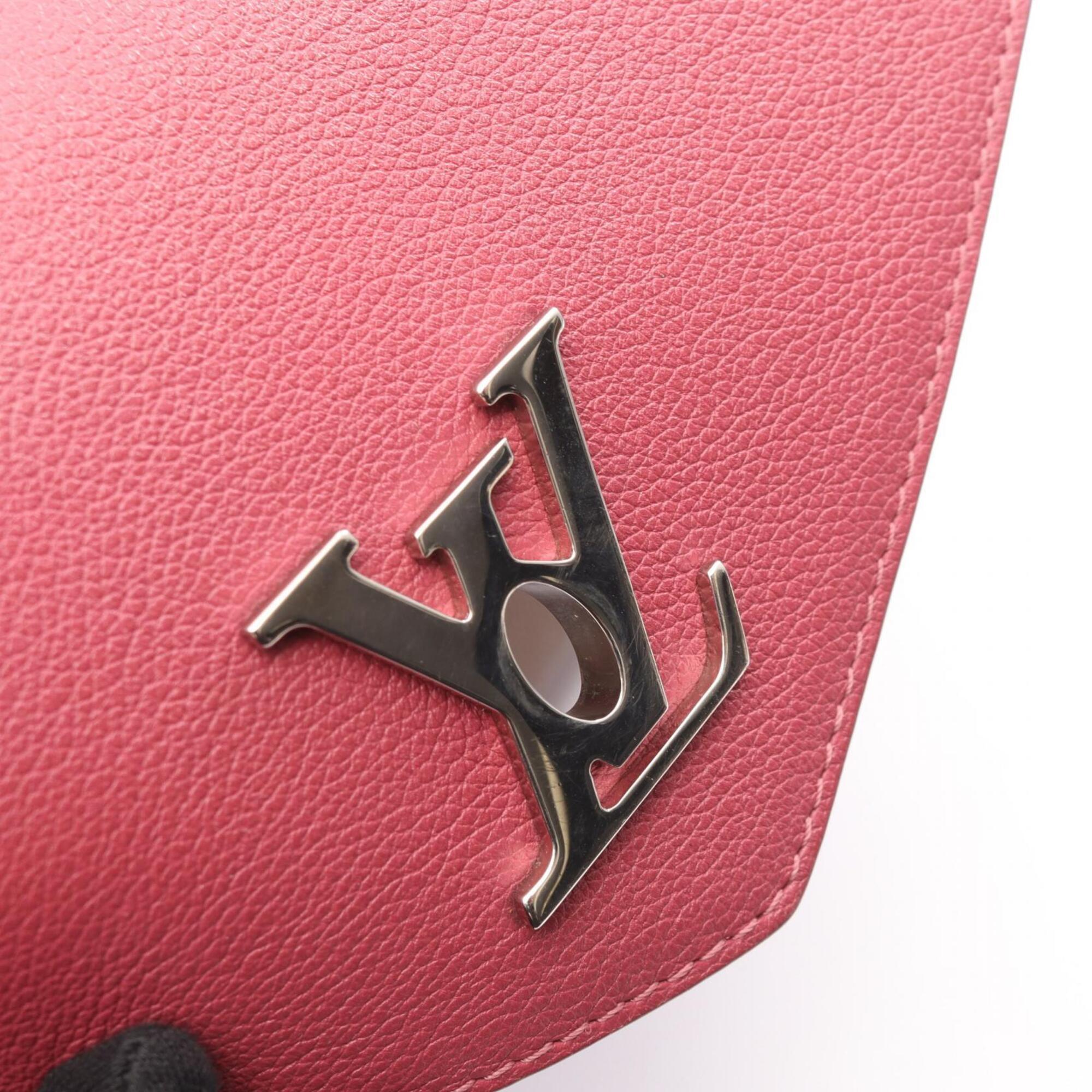 Louis Vuitton Gray Pink Leather Handbag (Pre-Owned)