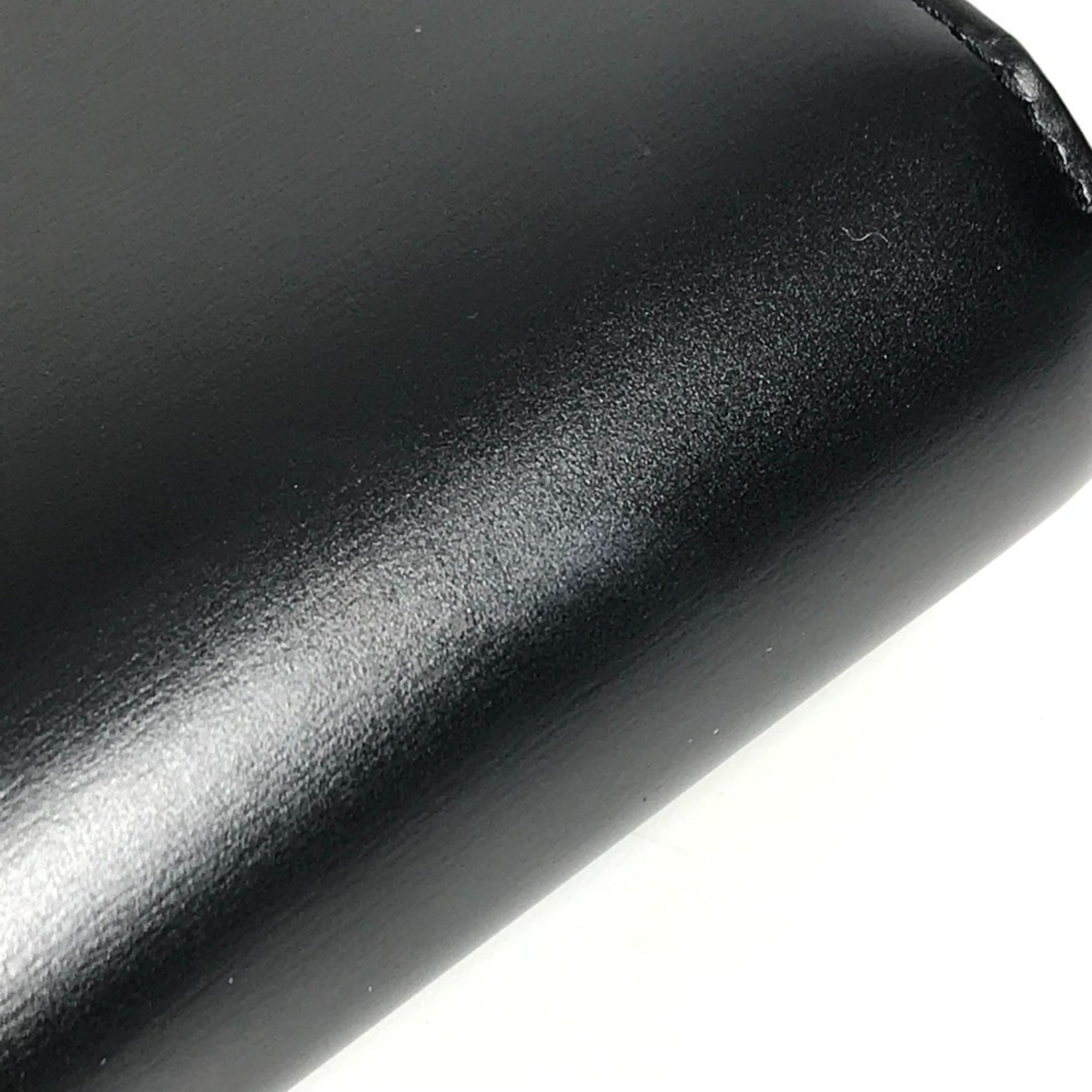 Cartier Black Leather Long Wallet (Bi-Fold) (Pre-Owned)