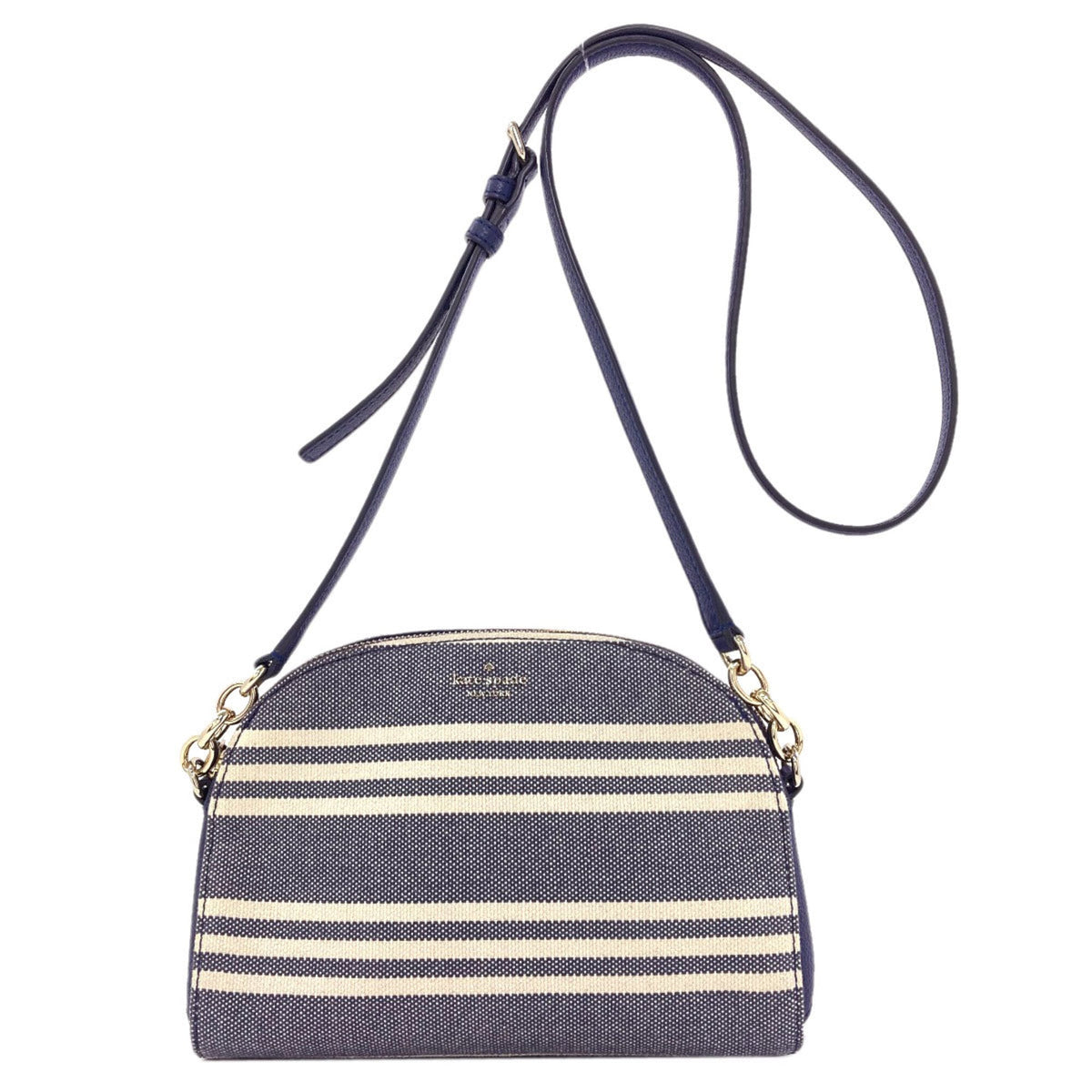 Kate Spade Blue Canvas Leather Shoulder Bag (Pre-Owned)