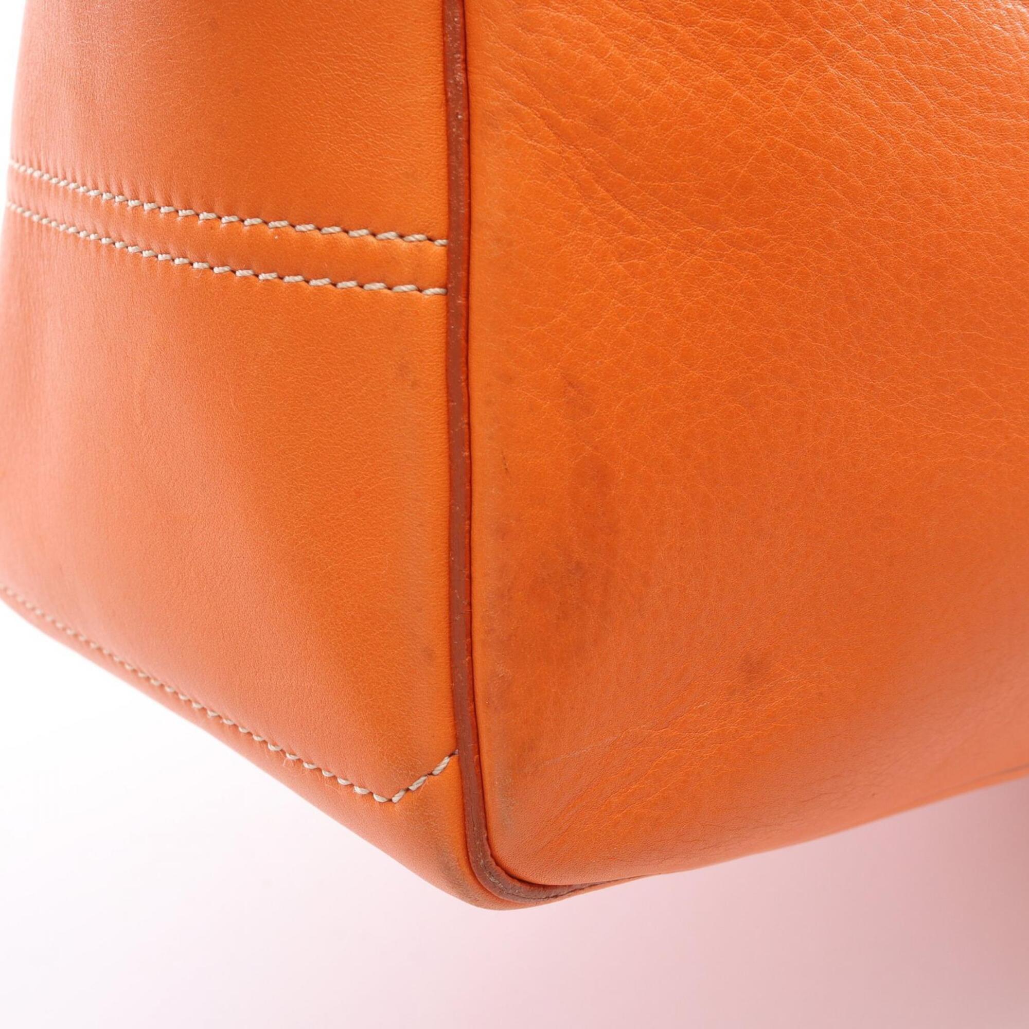 Celine Orange Leather Handbag (Pre-Owned)
