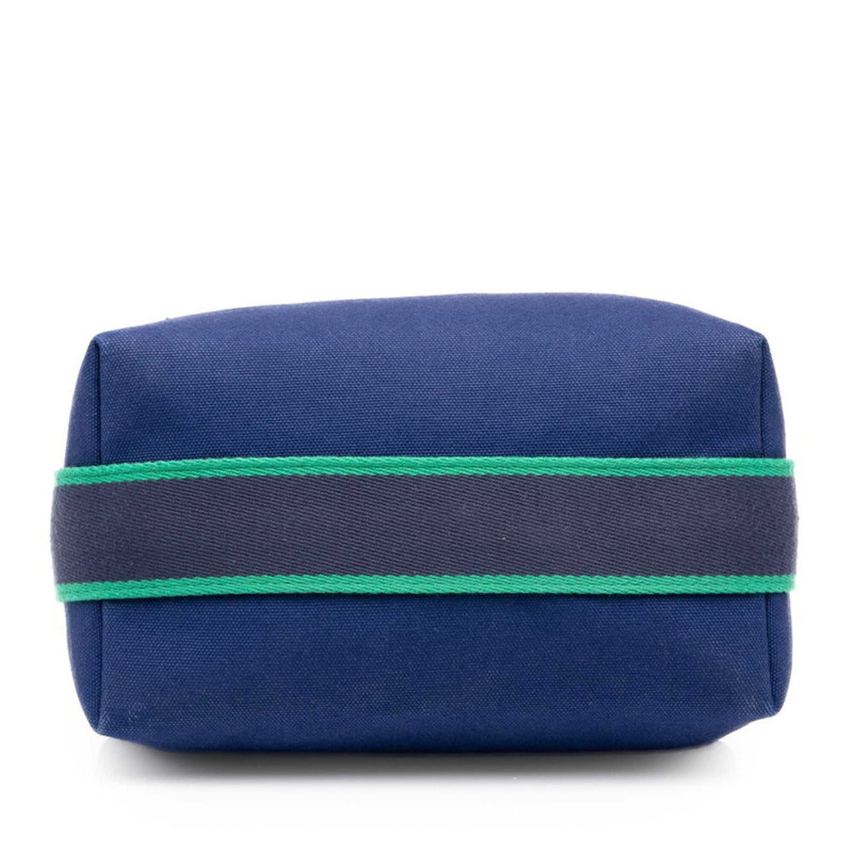 Hermes Green Navy Canvas Handbag Pouch (Pre-Owned)