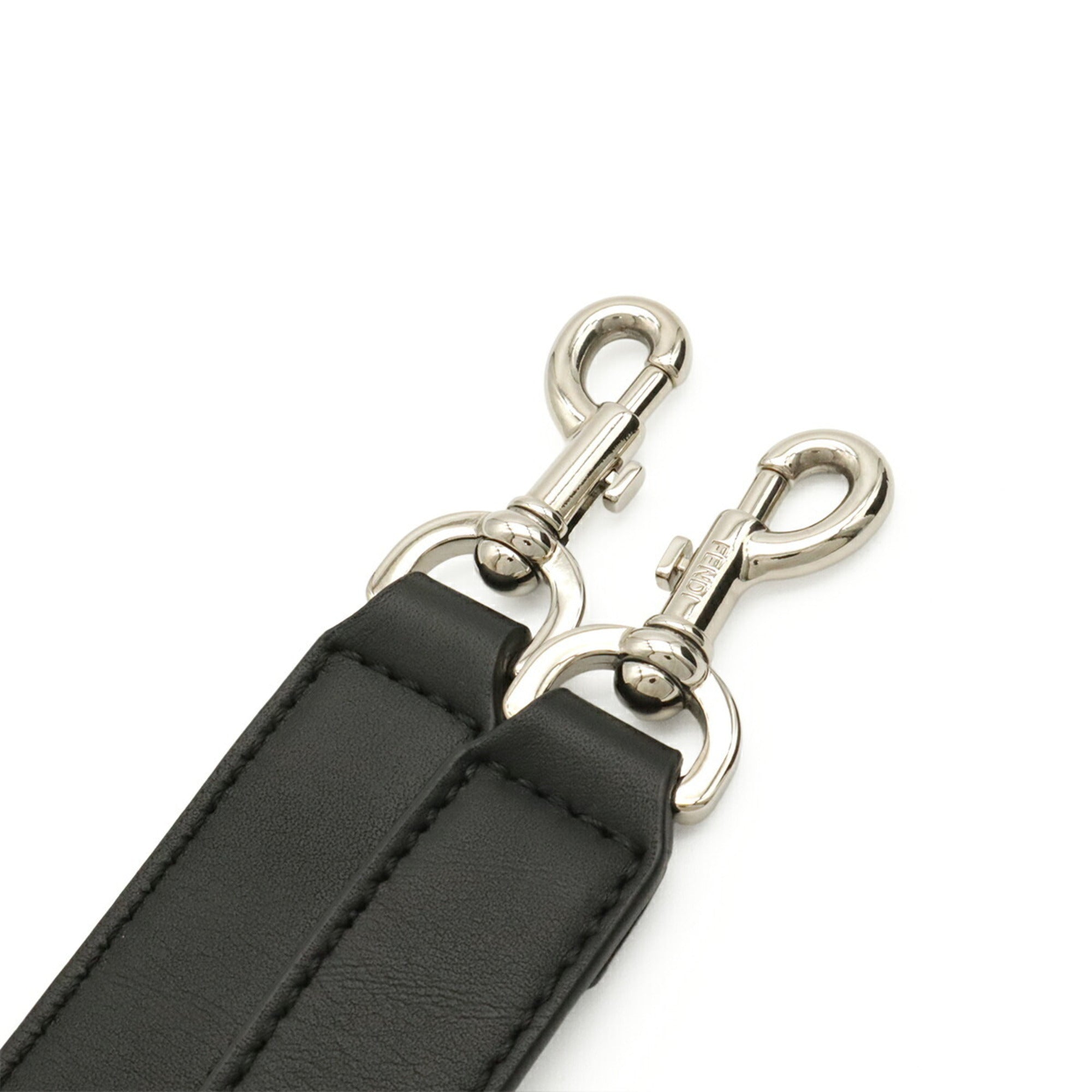 Fendi Black Leather Handbag Shoulder Bag (Pre-Owned)