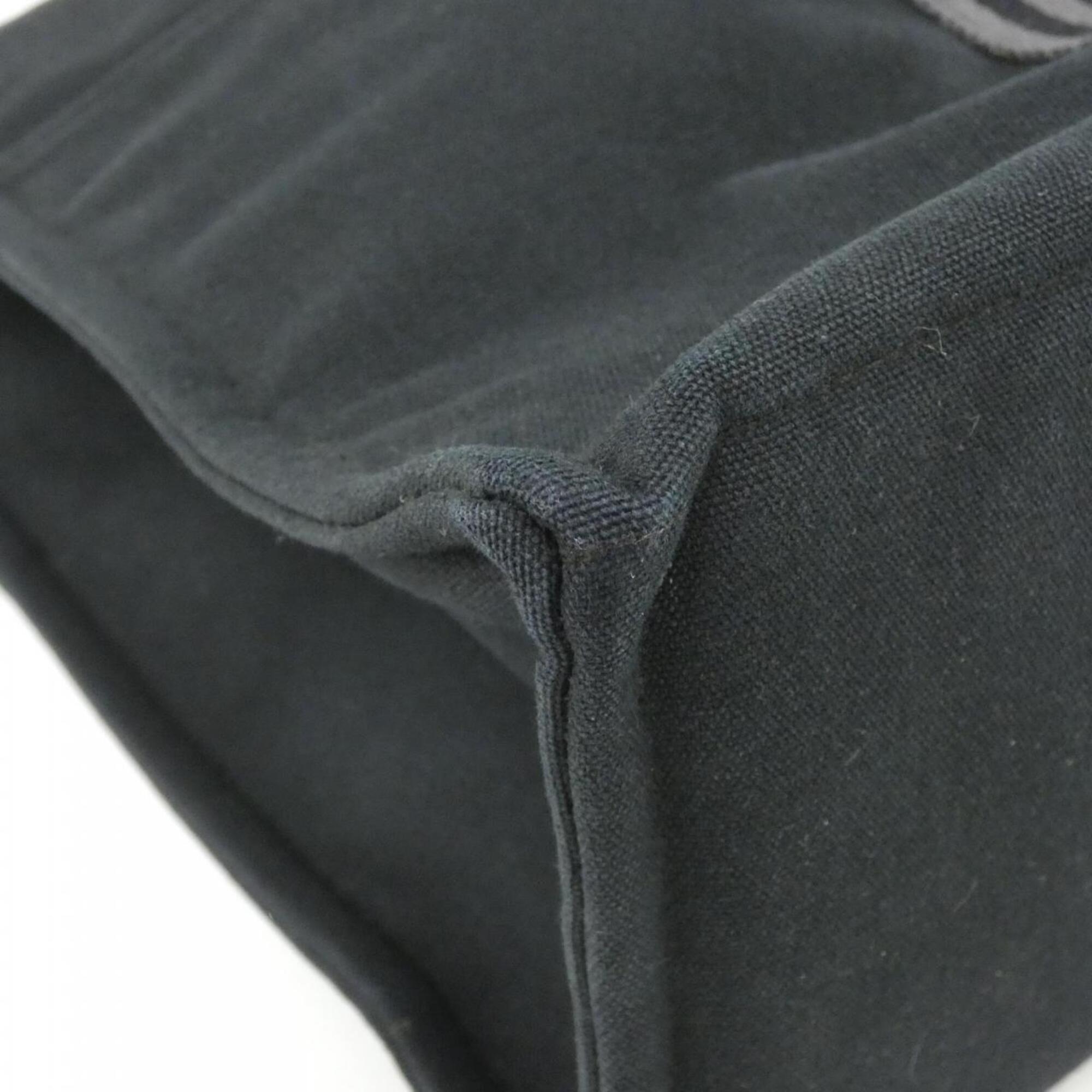 Hermes Black Canvas Handbag (Pre-Owned)