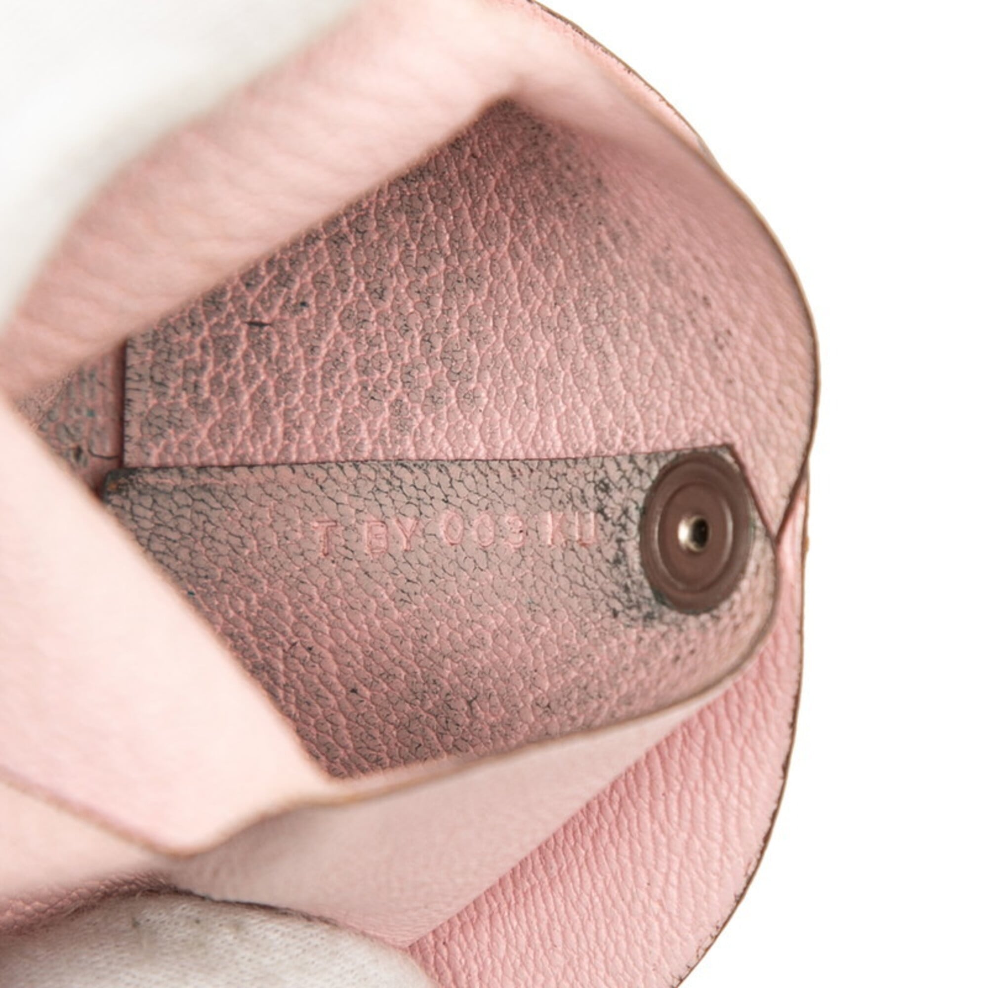 Hermes Rose Sakura Chevre Myzore Leather Coin Purse/Coin Case (Pre-Owned)