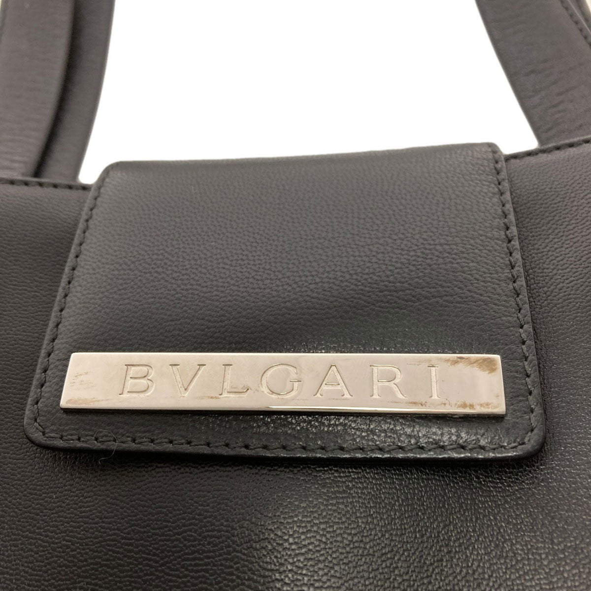 Bvlgari Black Leather Handbag (Pre-Owned)