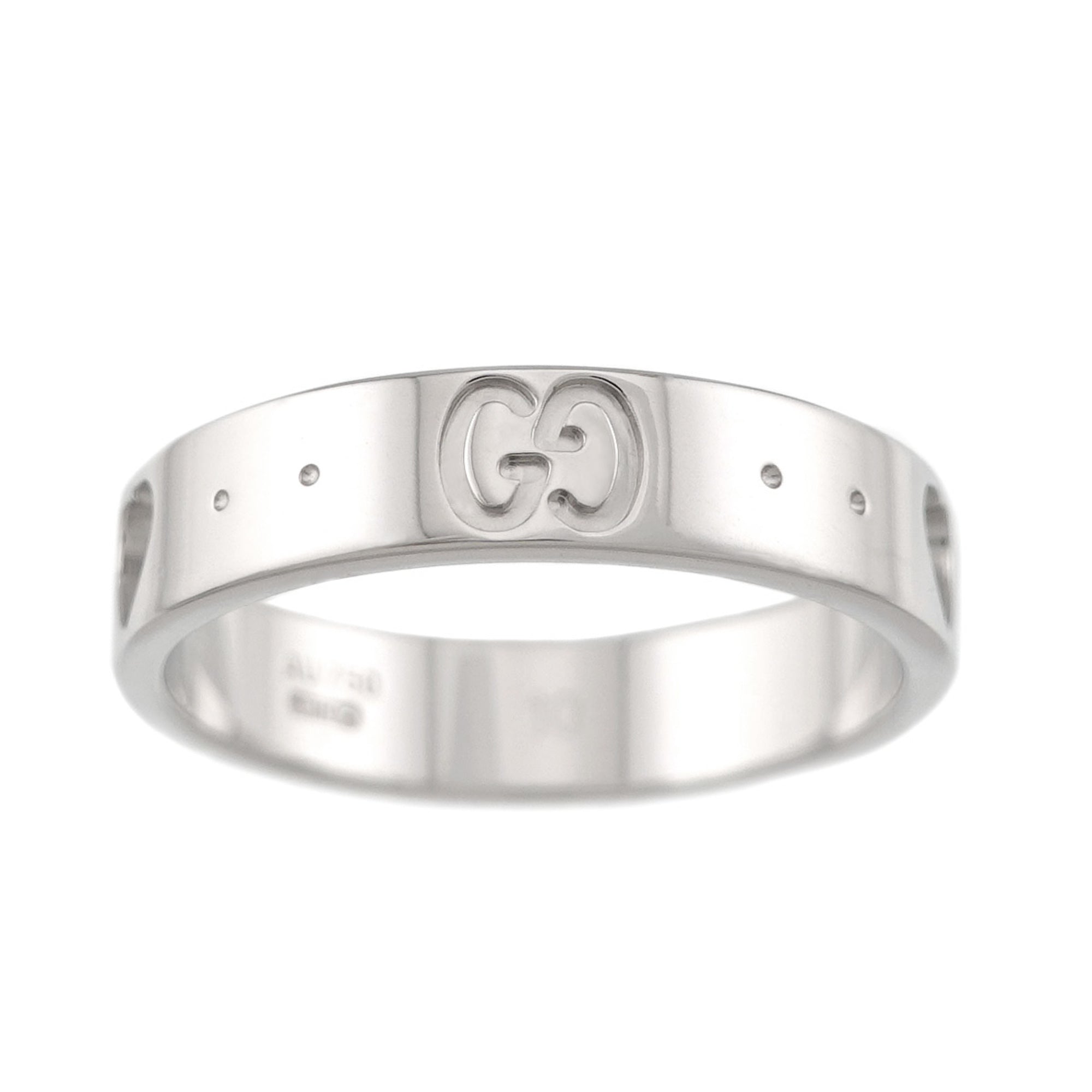 Gucci White Gold (18K) Band Ring (Pre-Owned)